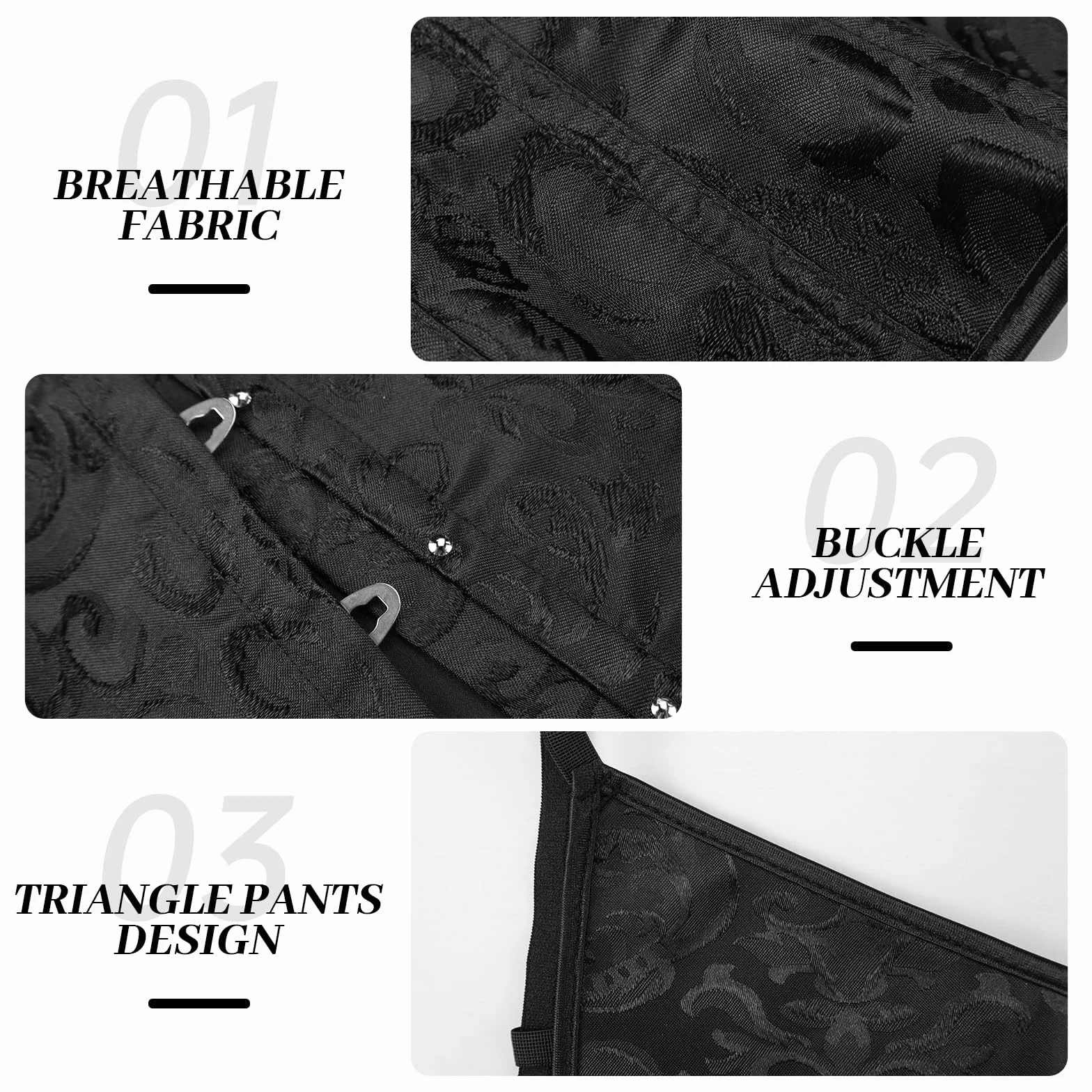SHEKINI Gorset damski wyszczuplający brzuch, gorset pod biustem, talia Cincher ze stringami, żakardowy top w stylu gotyckim, vintage