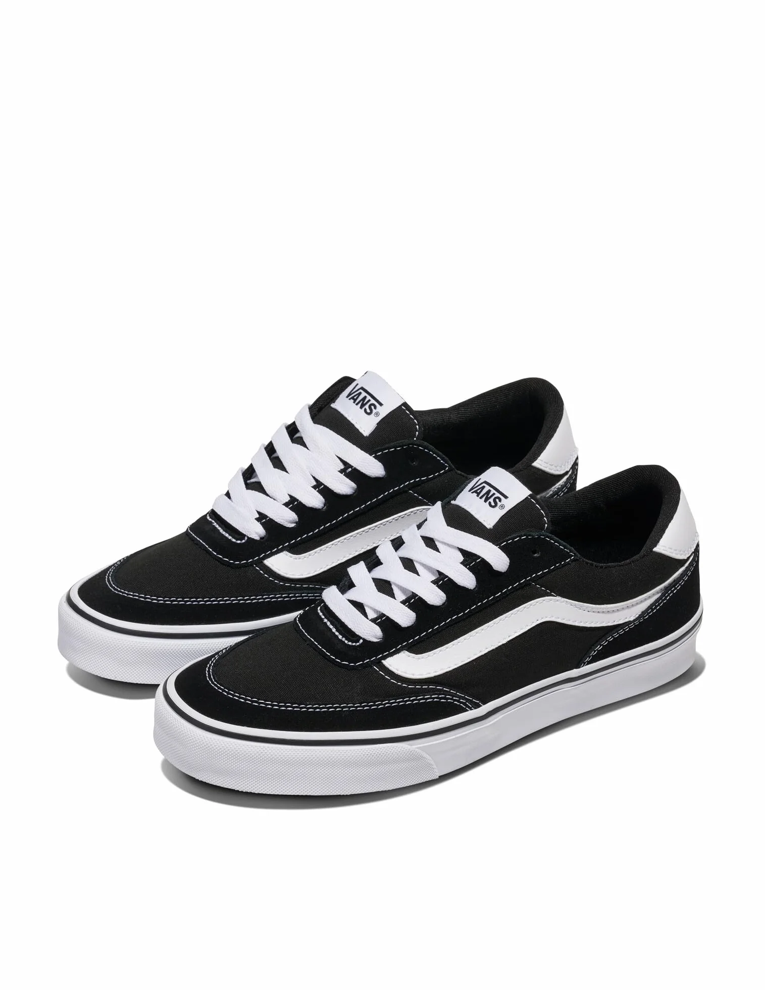 Vans Męski Buty Sportowe Brooklyn Suede, Black/White