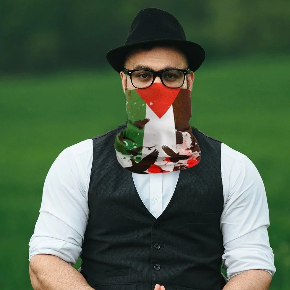 Flaga Palestyna Bandana Szyi Gieta Galon Giant Annaffunts