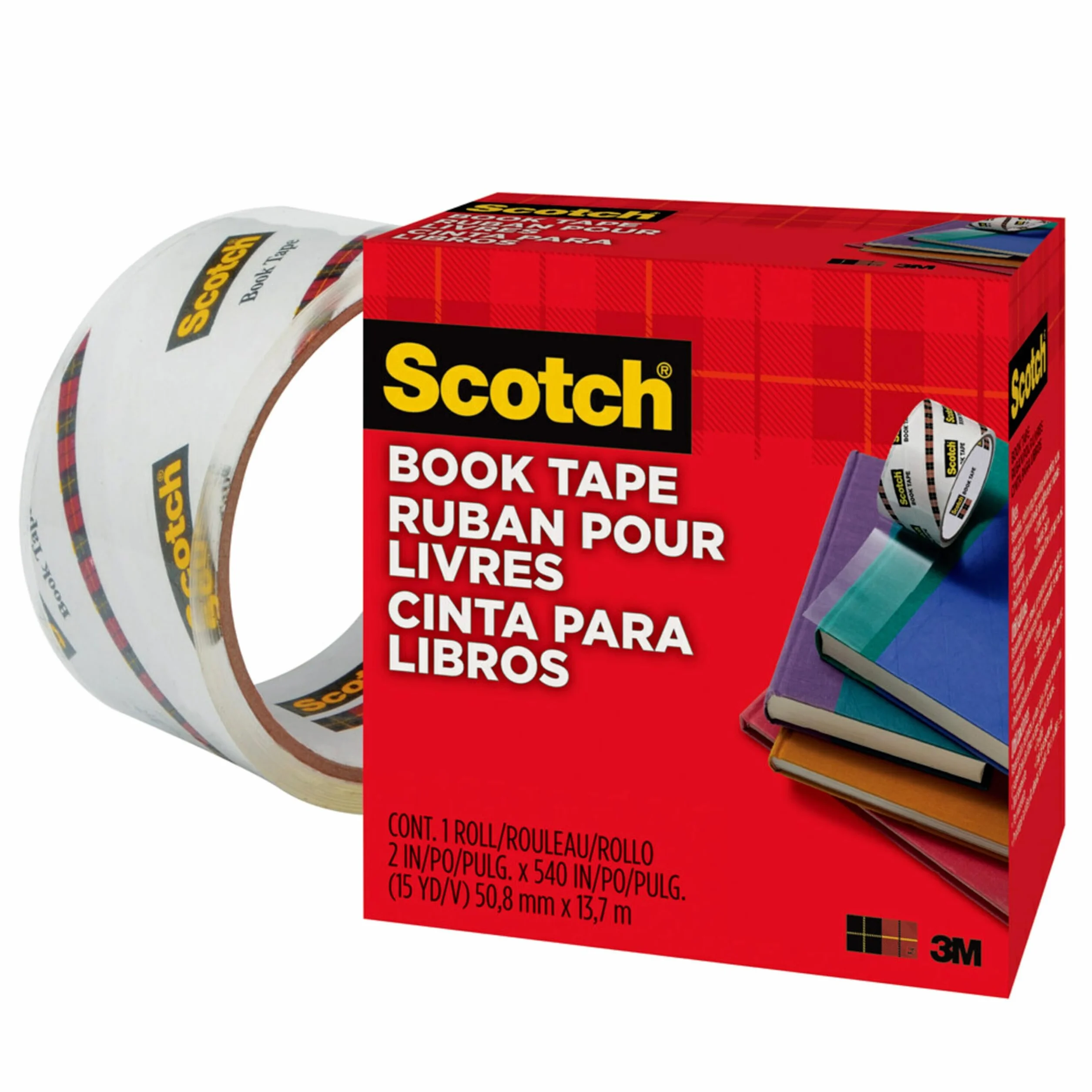 Scotch Book Tape Boxed-2"X15yd