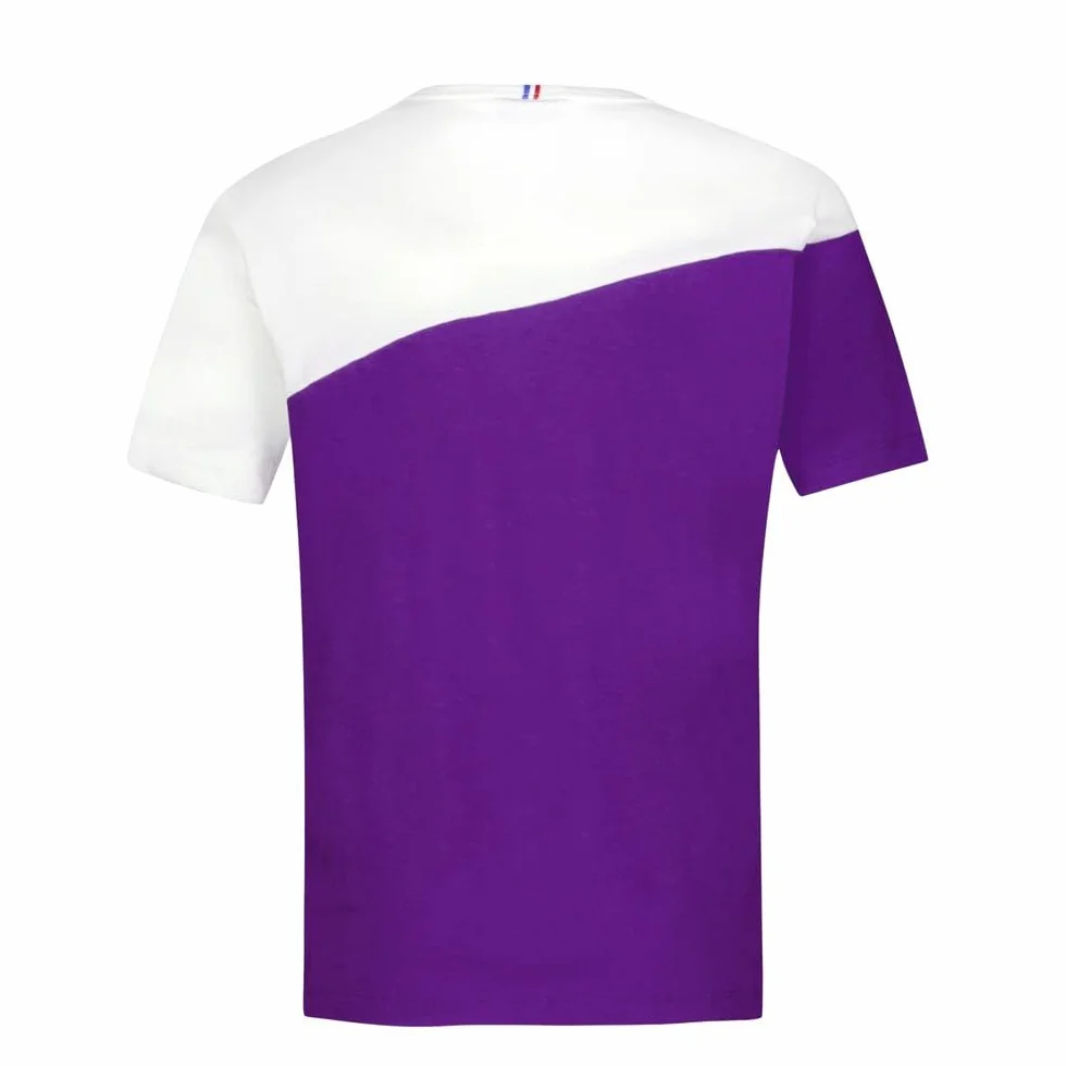 Le Coq Sportif Podkoszulek Uniseks - dzieci Bat Tee Ss N°1 Enfant N.o.w/Violet J.