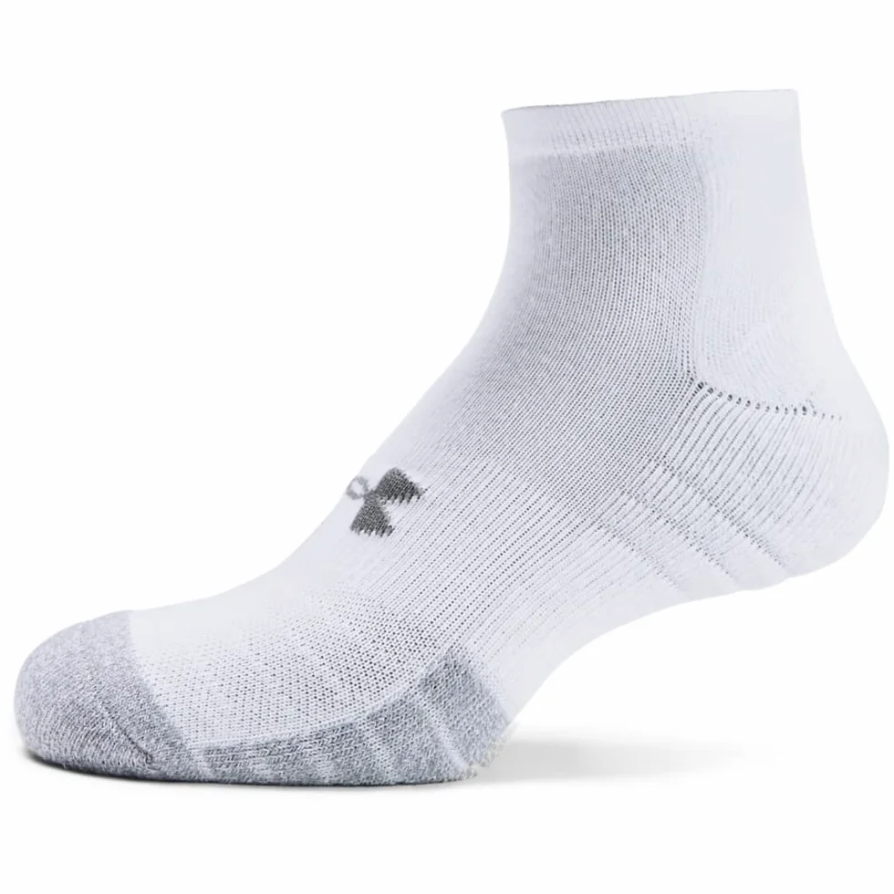 Under Armour Uniseks Ua Heatgear Locut Skarpety Sportowe, Biały/Biały/Szary, XL