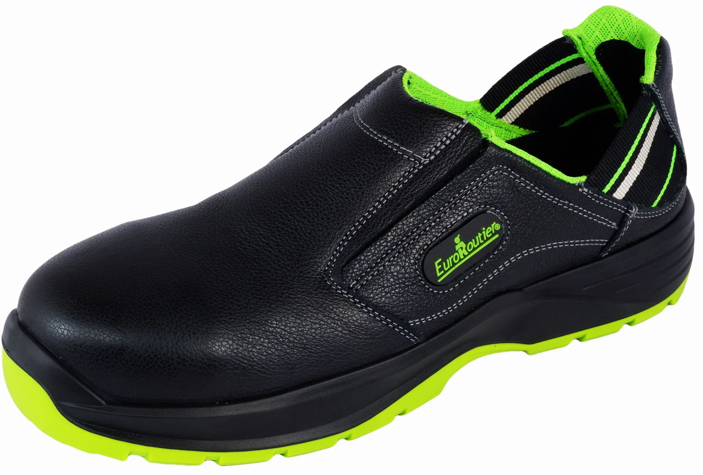 EuroRoutier Hybrid Nappa Black Prawdziwa Skóra, Kapcie, Obuwie Ochronne Z Certyfikatem S1P-SRC
