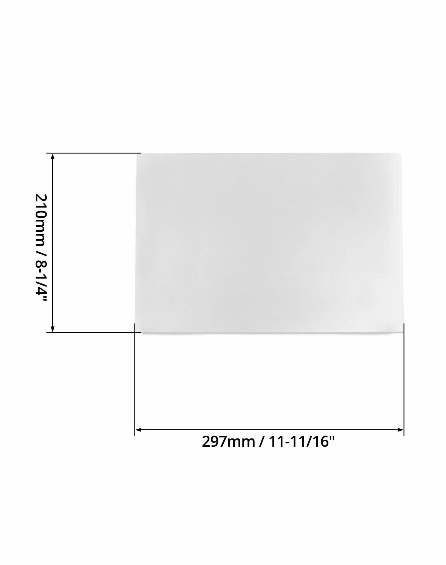 QWORK Folia Overhead 50 arkuszy, A4 OHP folia Overhead do drukarek laserowych, drukarek atramentowych (grubość 0,12 mm)