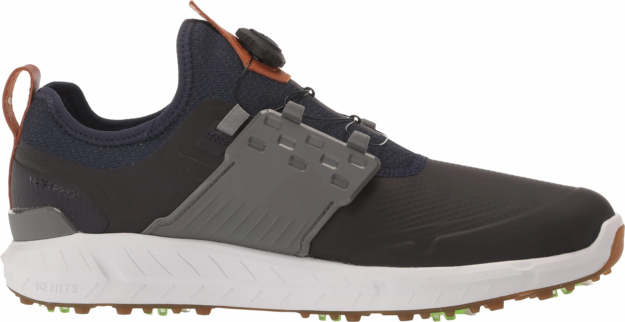PUMA GOLF Ignite Articulate Disc męskie buty golfowe, Peacoat Puma Cichy odcień w kolorze srebrnym, 43 EU