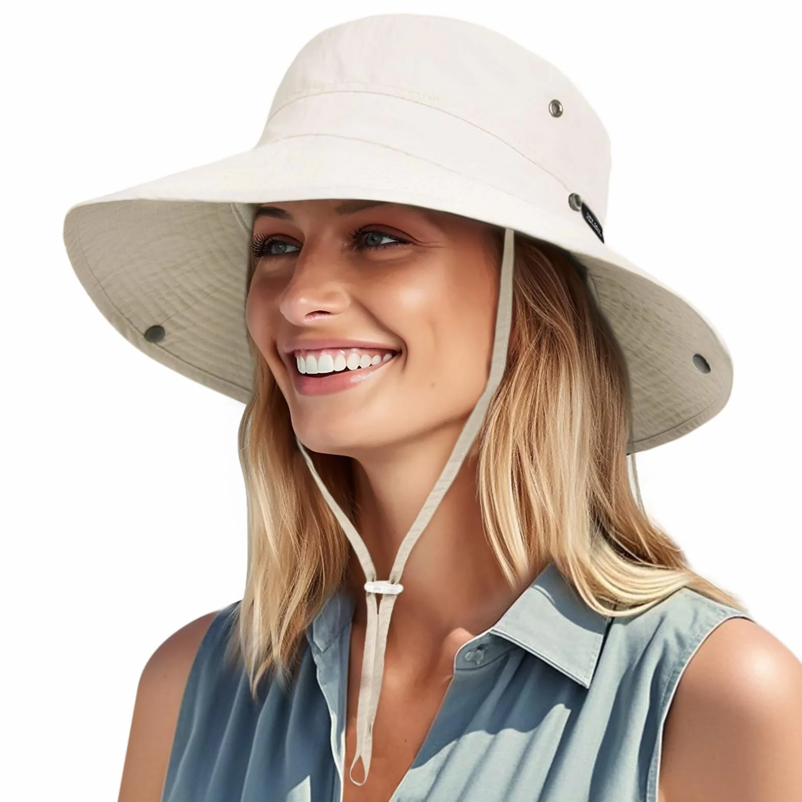 FURTALK Unisex ochrona przed promieniowaniem UV kapelusz przeciwsłoneczny dla kobiet mężczyzn letni kapelusz składany kapelusz turystyczny przenośny outdoorowy kapelusz wędkarski z szerokim rondem