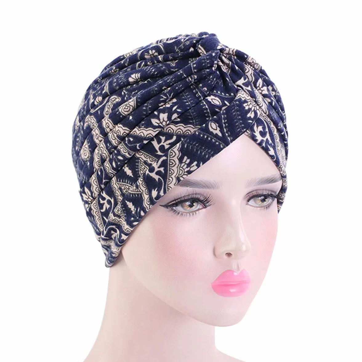 Luminary Einfarbiges Kopftuch für Frauen, Turban, Kopfbedeckung, Chemo-Beanie-Schal, Kopfbedeckung für Krebs, Chemo, Haarausfall, 15, Rozmiar uniwersalny