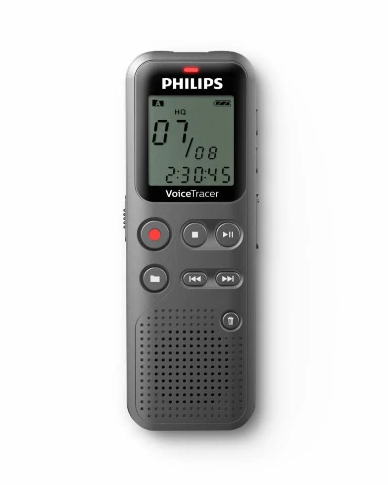 Philips Voicetracer DVT1120/00 Rejestrator Audio, Szary, 8 GB