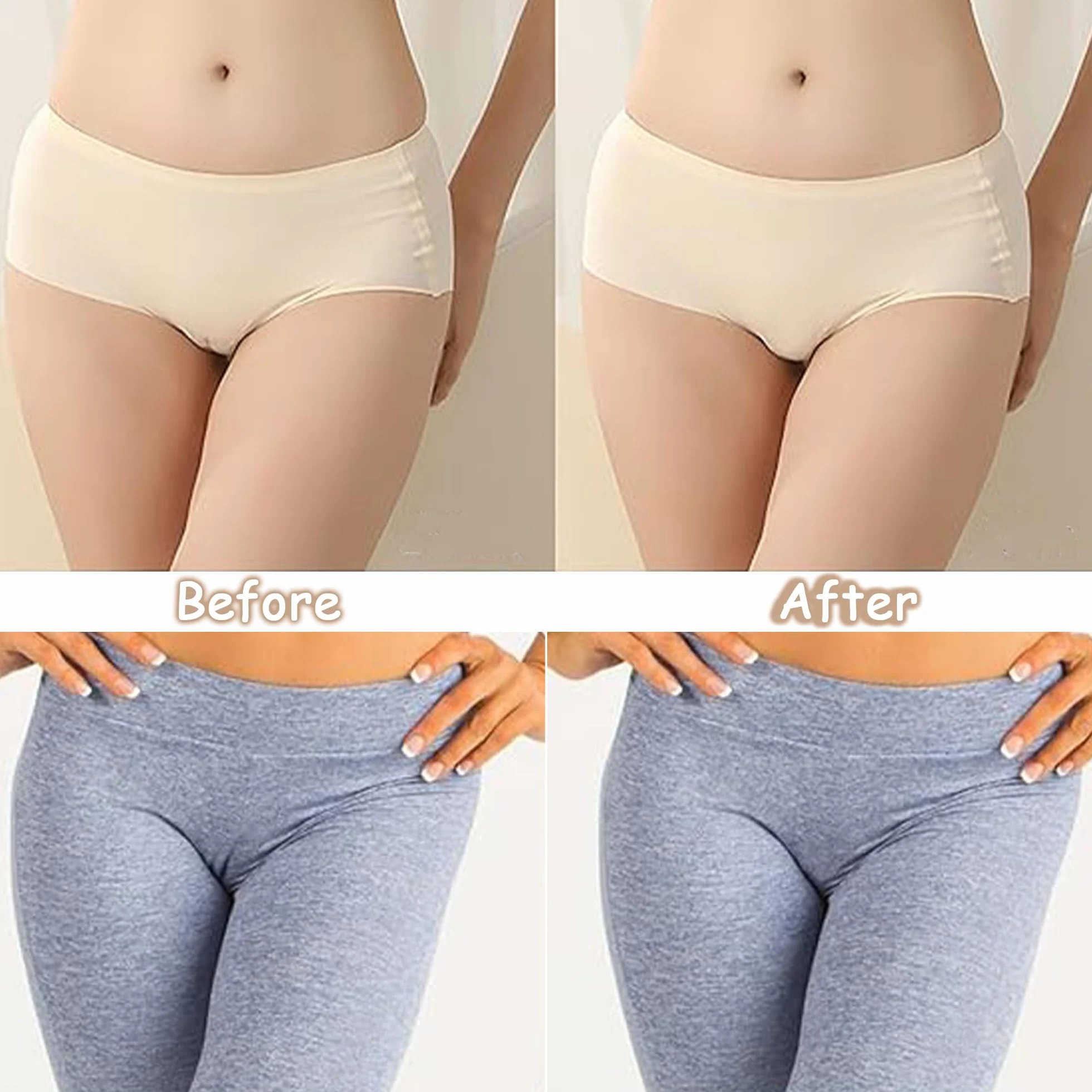 Cameltoe wkładka Slip Slip Concealer Samoprzylepna silikonowa ochrona, niewidoczna, wielokrotnego użytku, do kostiumu kąpielowego, rajstop, spodni do jogi, bikini