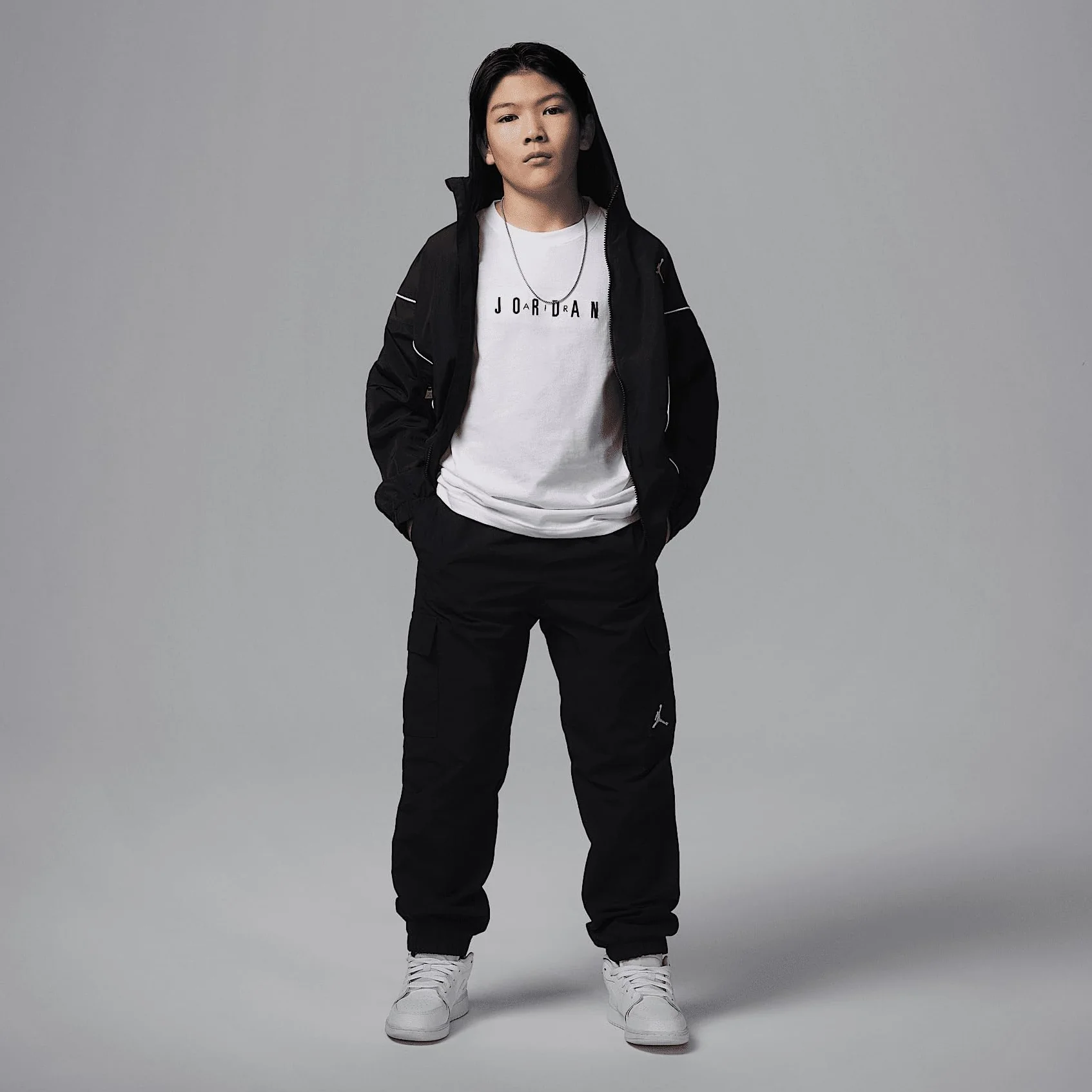 Nike Jordan Big Kids Embroidered Logo T-Shirt Bluzki dla dziewczynek