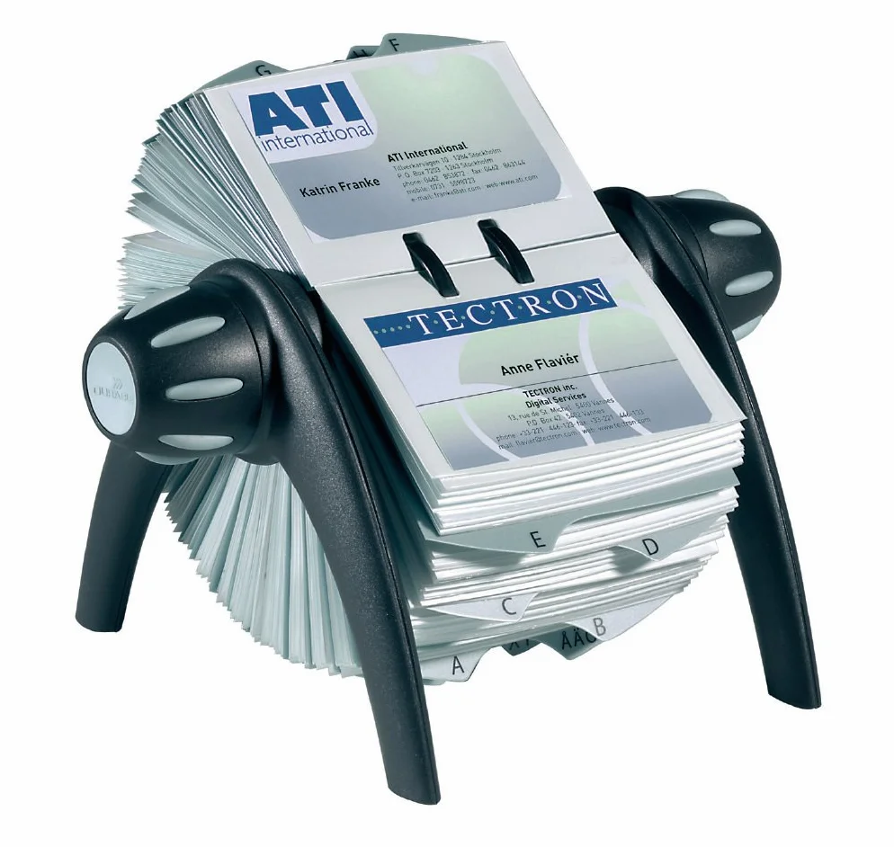 Durable 241701 Wizytownik obrotowy Visifix Flip, opak. 1 sztuka, kolor czarny.