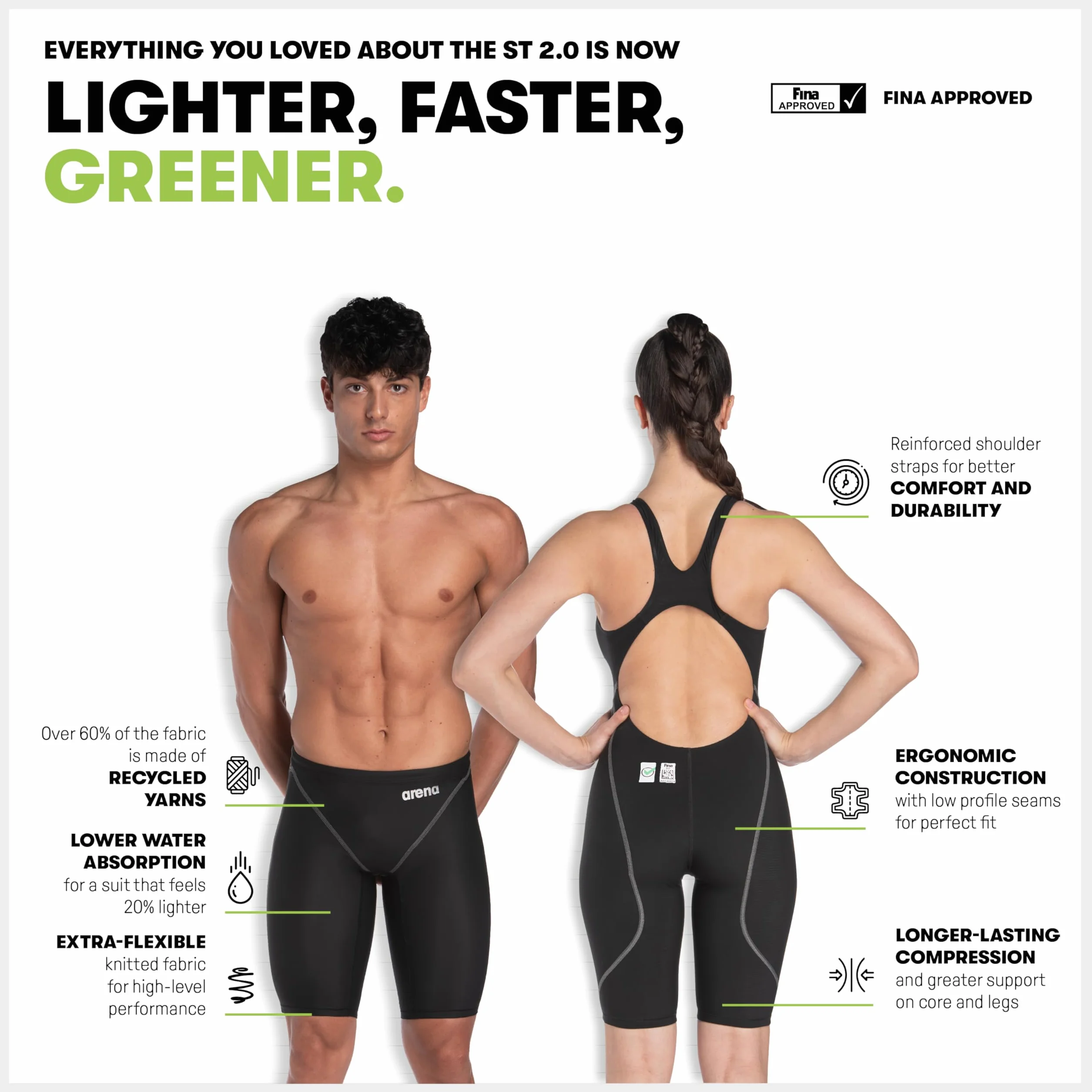 Arena Damski jednoczęściowy strój kąpielowy Powerskin St Next Ob. (1 szt.)