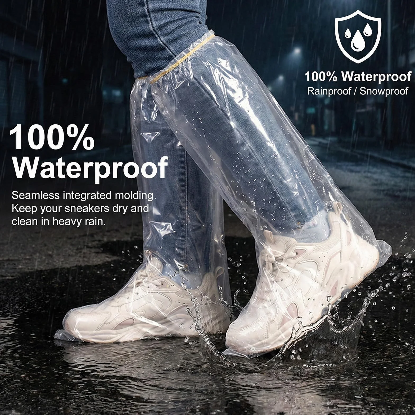 10 par jednorazowych ochraniaczy na buty, jednorazowe ochraniacze na buty wodoodporne ochraniacze na buty dla mężczyzn i kobiet, antypoślizgowe wodoodporne ochraniacze na buty na kemping na zewnątrz