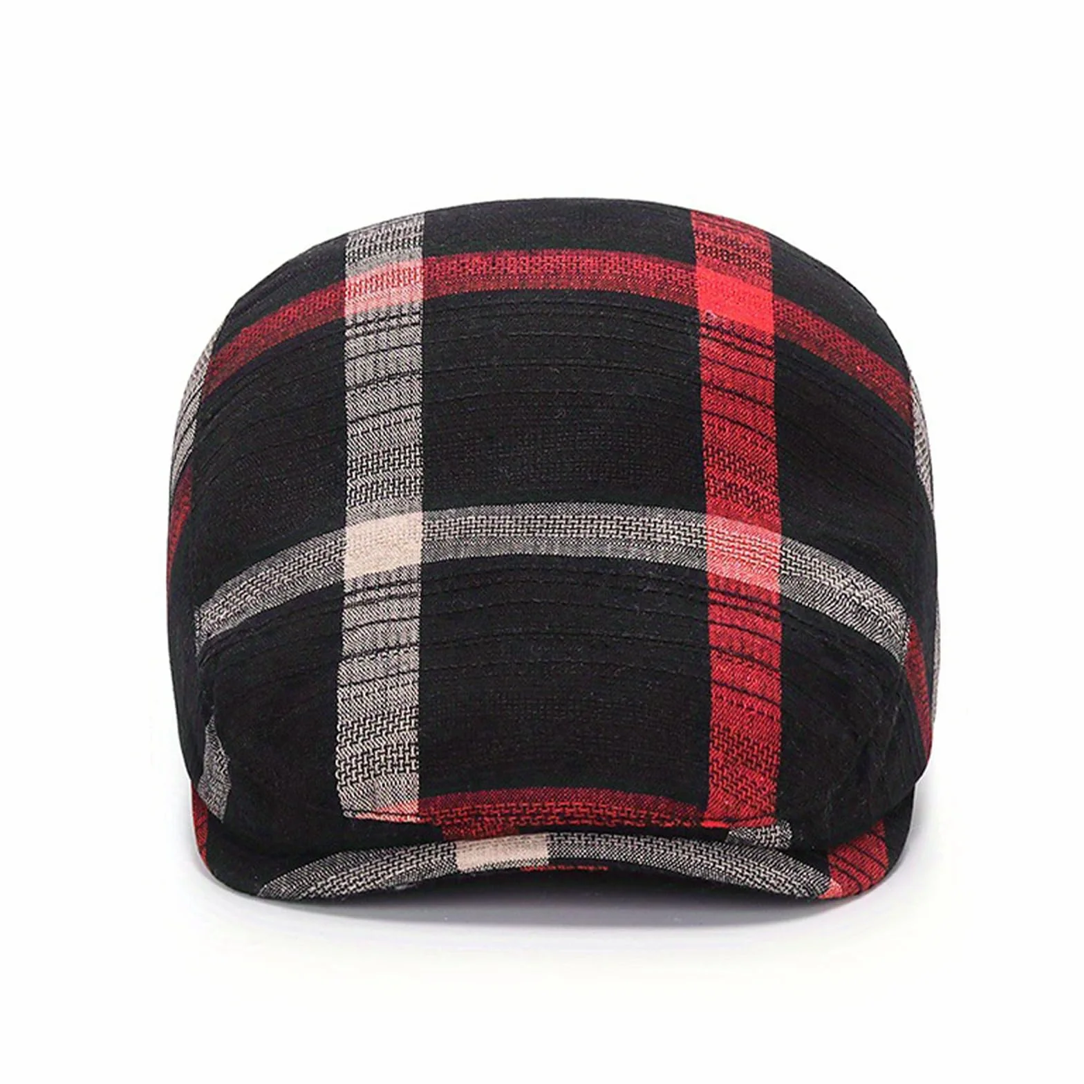 meioro Męska czapka w paski w kratę gazeciarz taksówkarz beret bluszcz płaska czapka regulowana czapka Gatsby polowanie jazda czapka