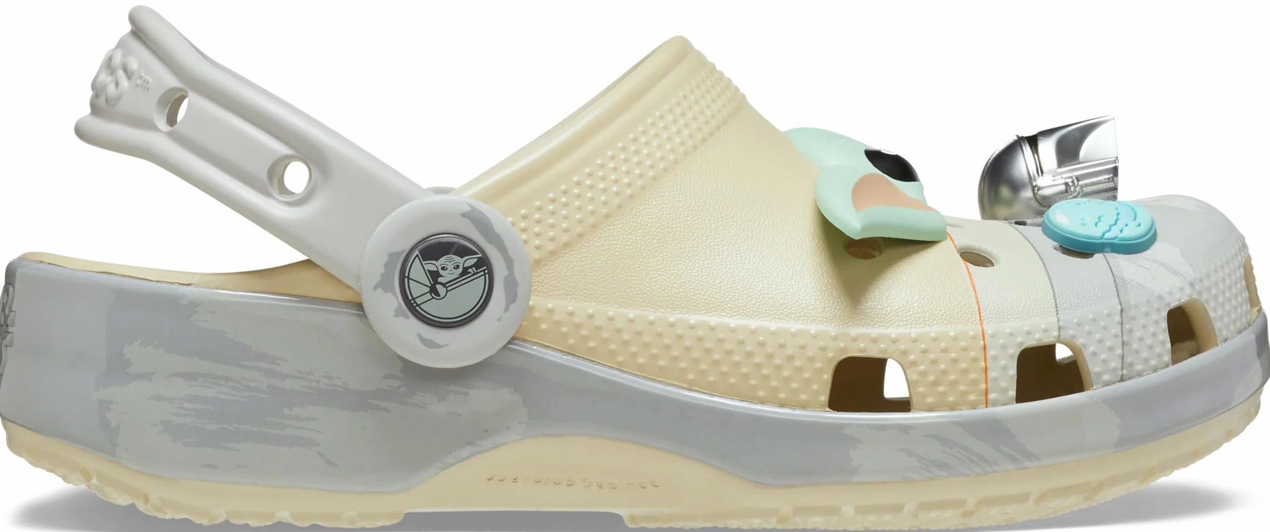 Crocs Unisex Grogu Classic Clog K, kość, 38/39 EU