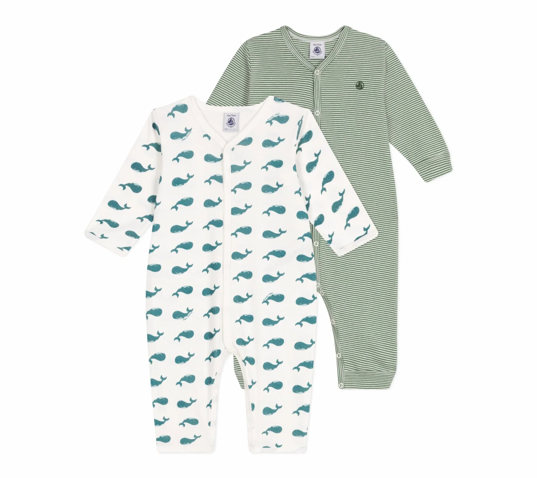 Petit Bateau Artykuły do spania (opakowanie 2) unisex, Wariant 1, 3 mesi