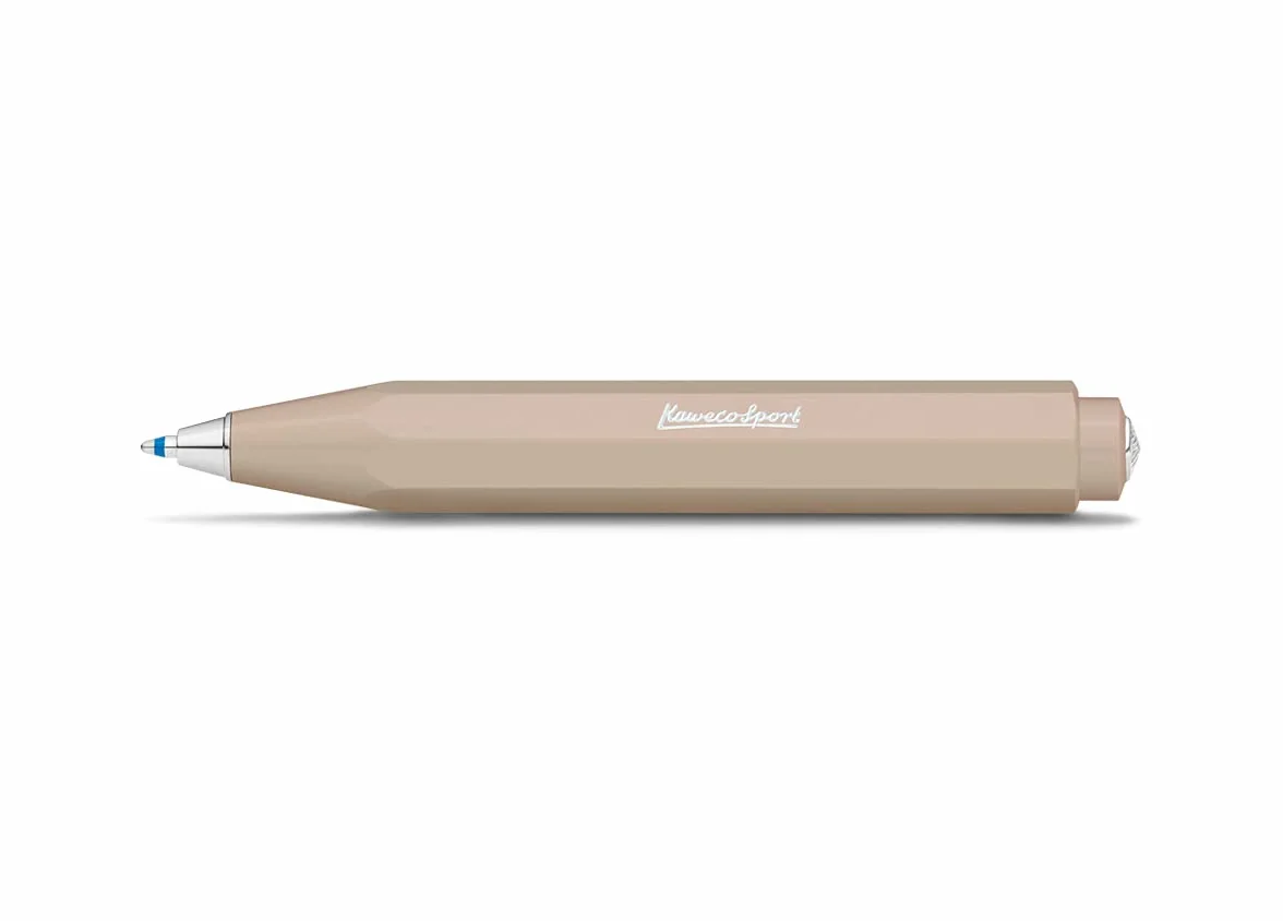Kaweco Skyline Sport Macchiato długopis biznesowy z wysokiej jakości tworzywa sztucznego o ośmiokątnym wzornictwie, lekki długopis kieszonkowy, 12 g, z niezawodnym mechanizmem krzywizny serca,