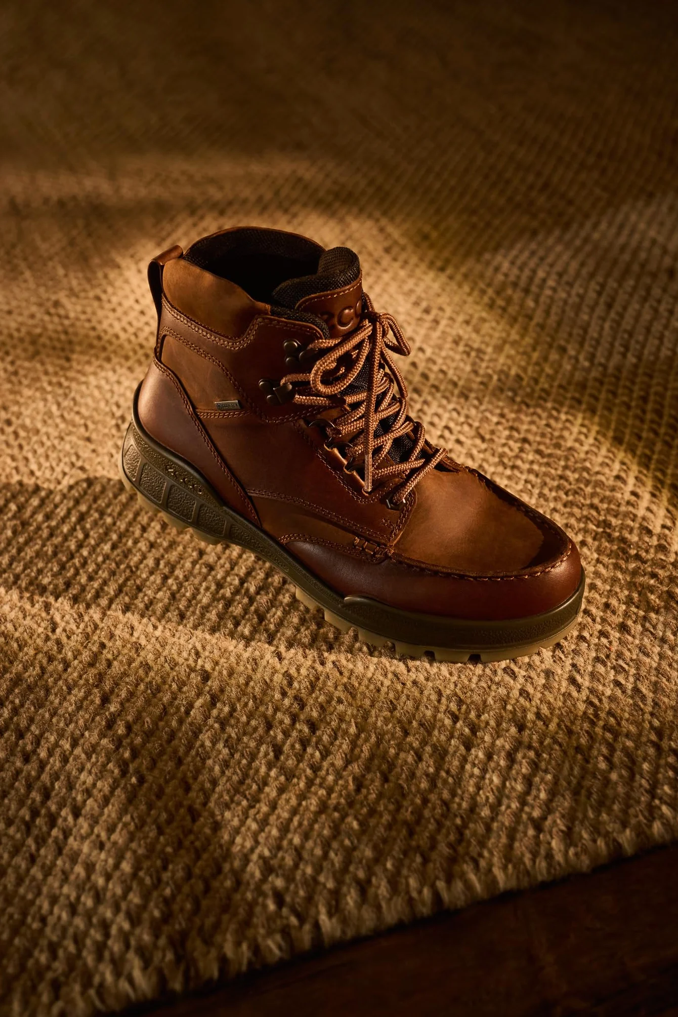 ECCO Męskie buty trekkingowe Track 25 M, Bison, 12.5 UK