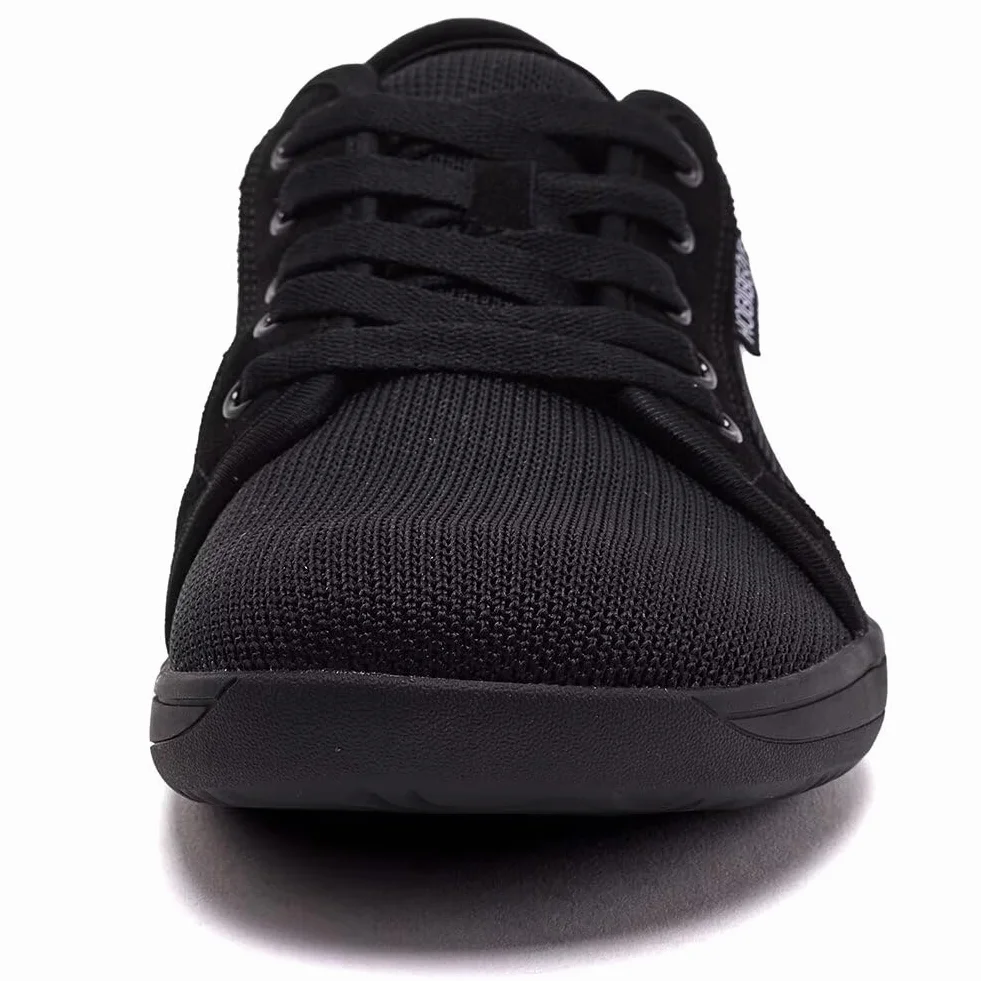 HOBIBEAR Unisex szerokie buty do chodzenia boso dla mężczyzn i kobiet, do biegania w terenie, minimalistyczne, lekkie i oddychające, czarny, 41 EU