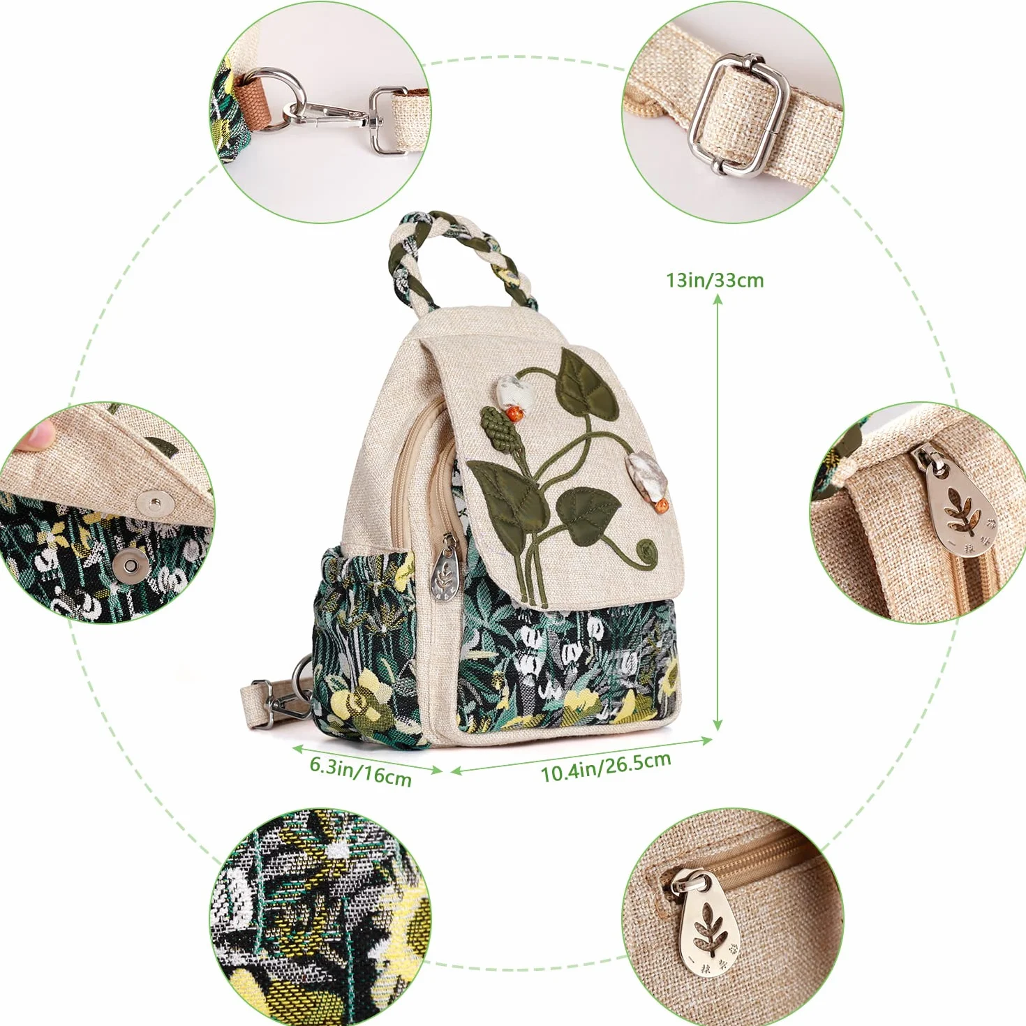 AULUDA Plecak Kobiety Al-0101 (1 w zestawie)