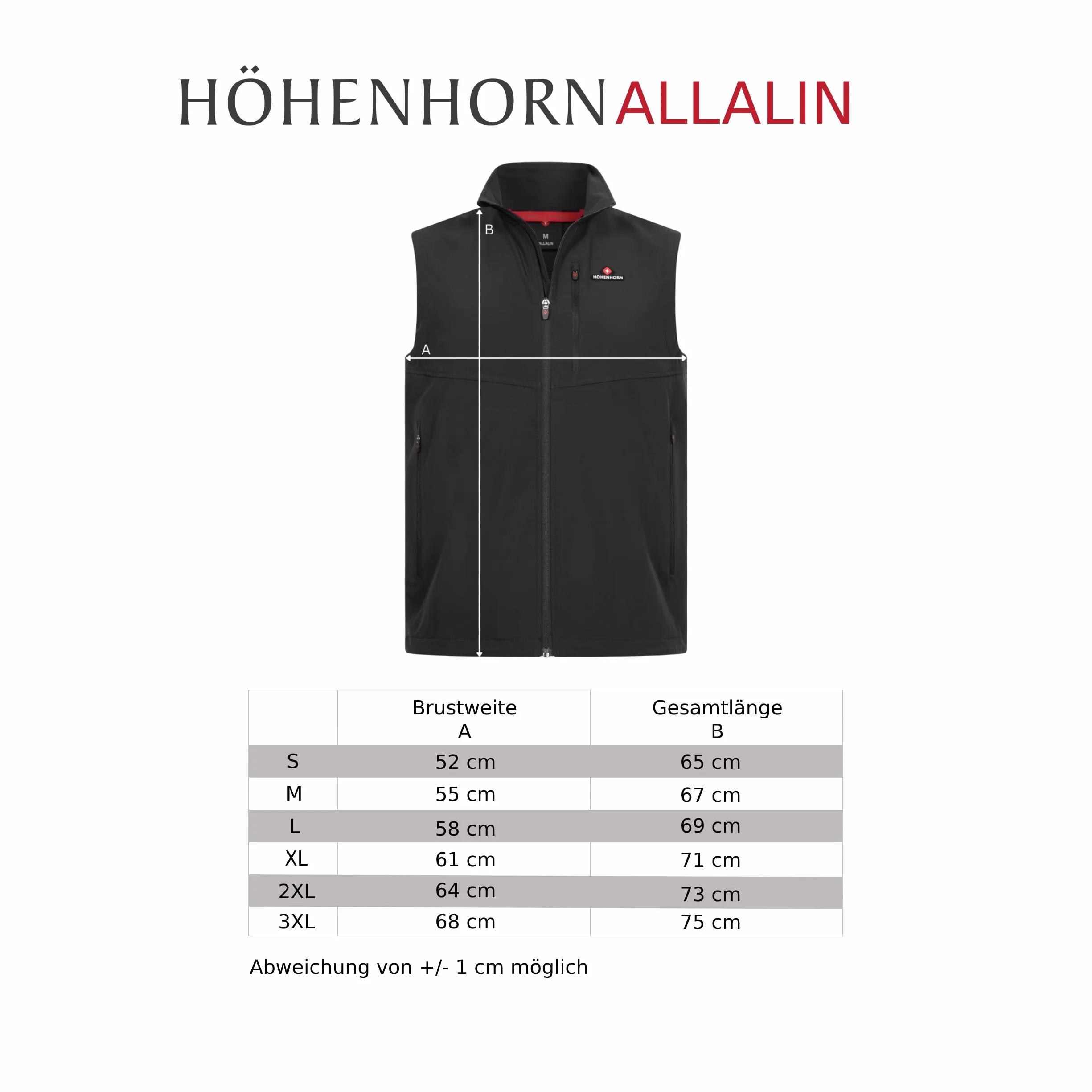 Höhenhorn Allalin męska lekka kamizelka softshell outdoorowa jogging kamizelka softshell
