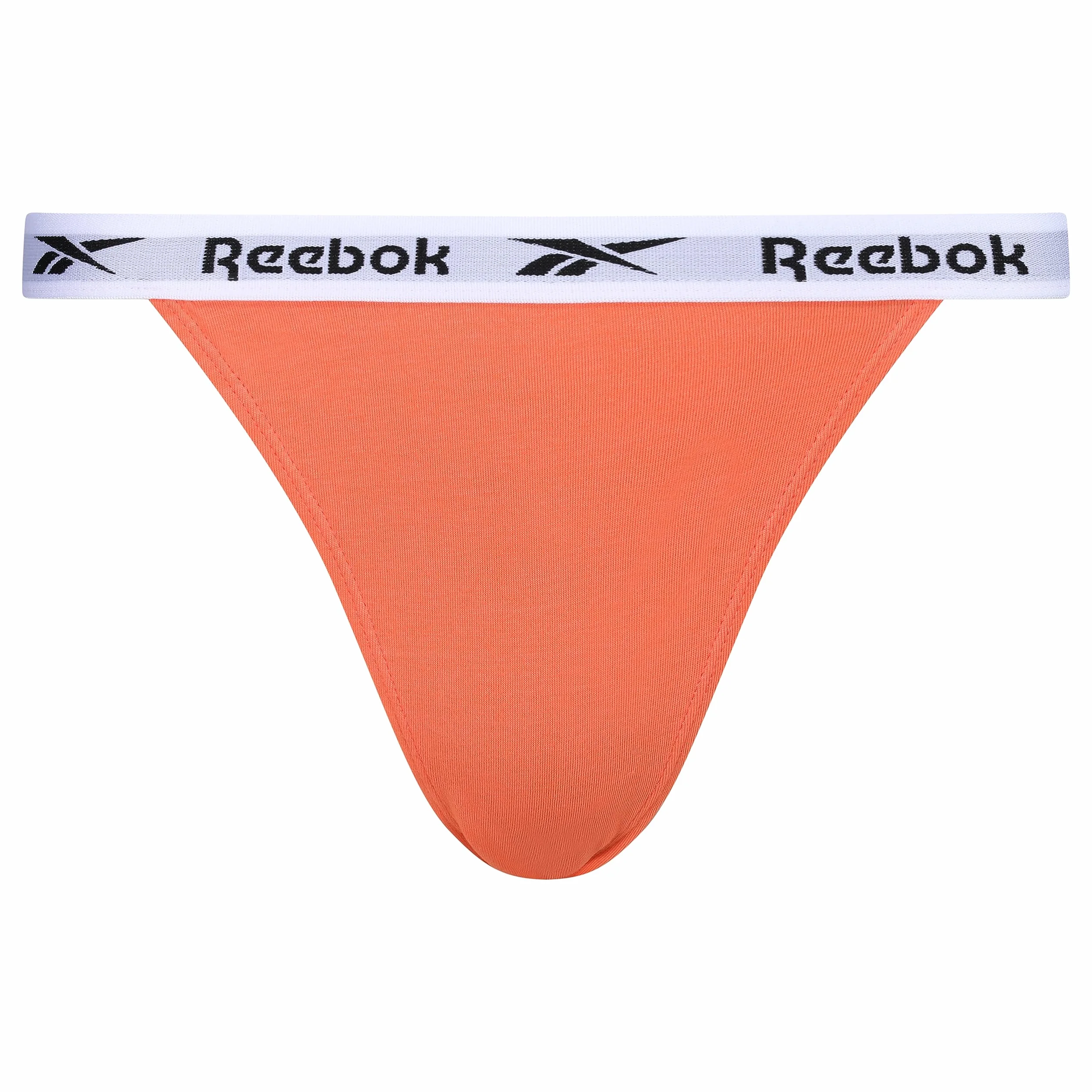 Reebok Figi Kobiety Damskie Majtki Reebok Tanga W Kolorze Pomarańczowym/Nadrukowym/Niebieskim - Opakowanie Zbiorcze 3 Sztuk