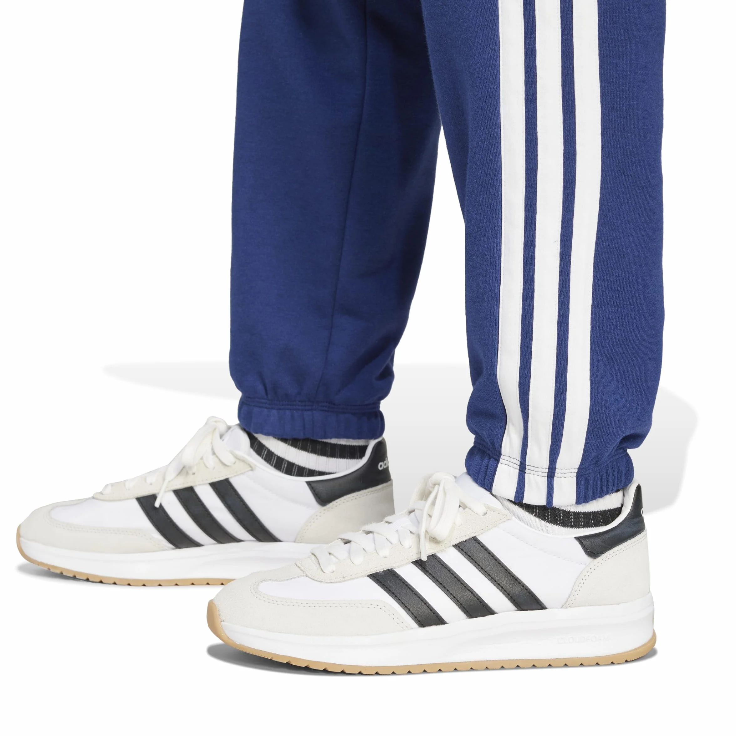 adidas Essentials 3-stripes French Terry Cuffed Pants - Spodnie golfowe Kobiety