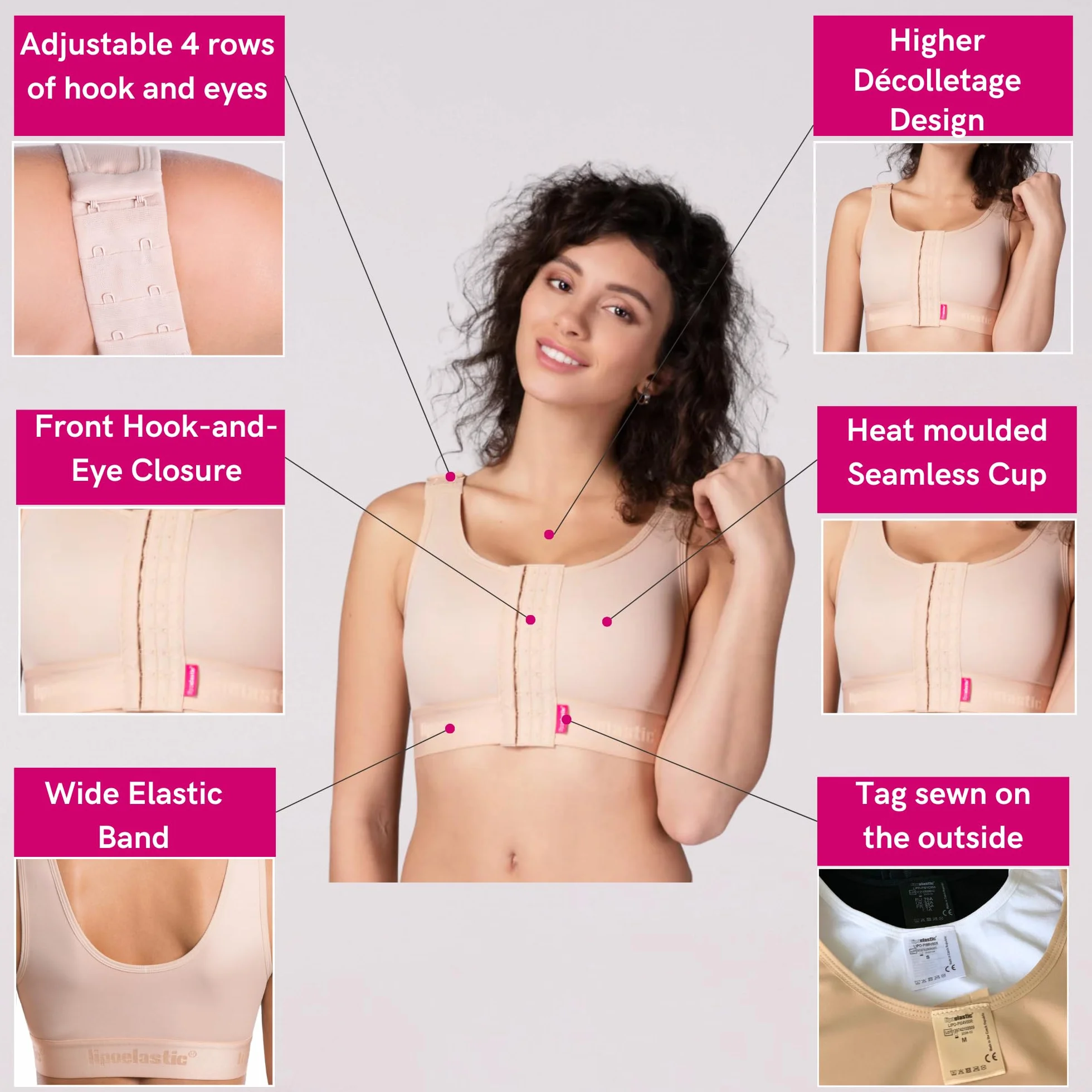 LIPOELASTIC® PI Ideal Variant - bezszwowe elastyczne miseczki