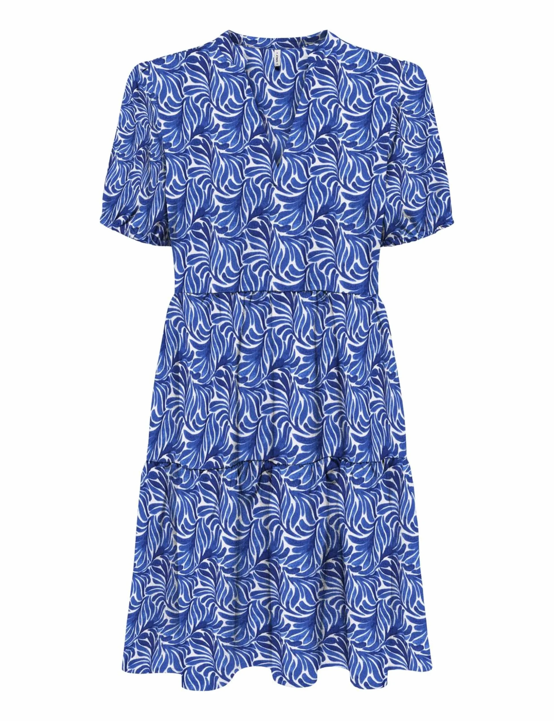ONLY Damska sukienka Onlnova Life Elite S/S Thea AOP, niebieski, XS