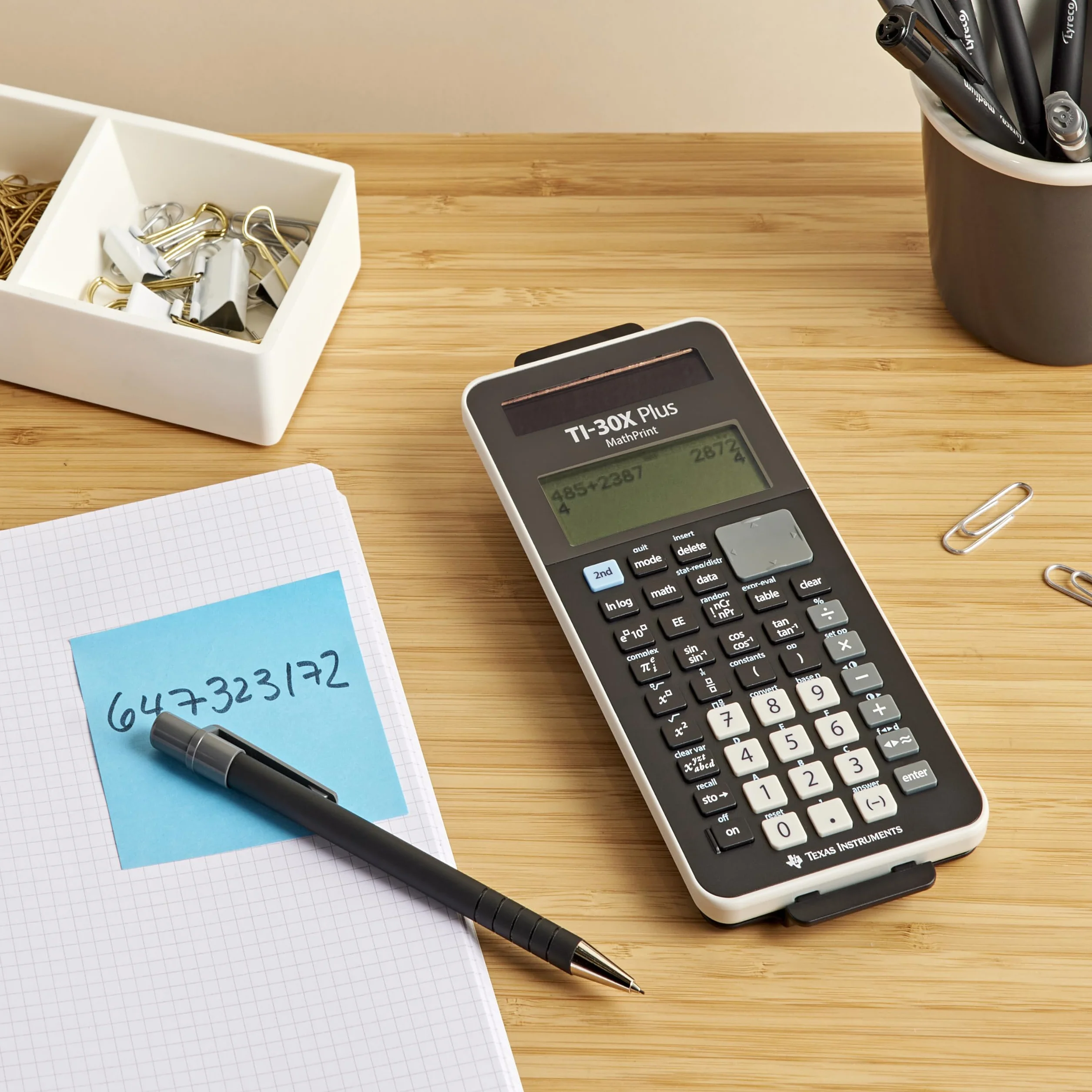 Texas Instruments TI-30XPLMP Kalkulator Naukowy, Czarny, 18,4 x 8 x 1,6 cm