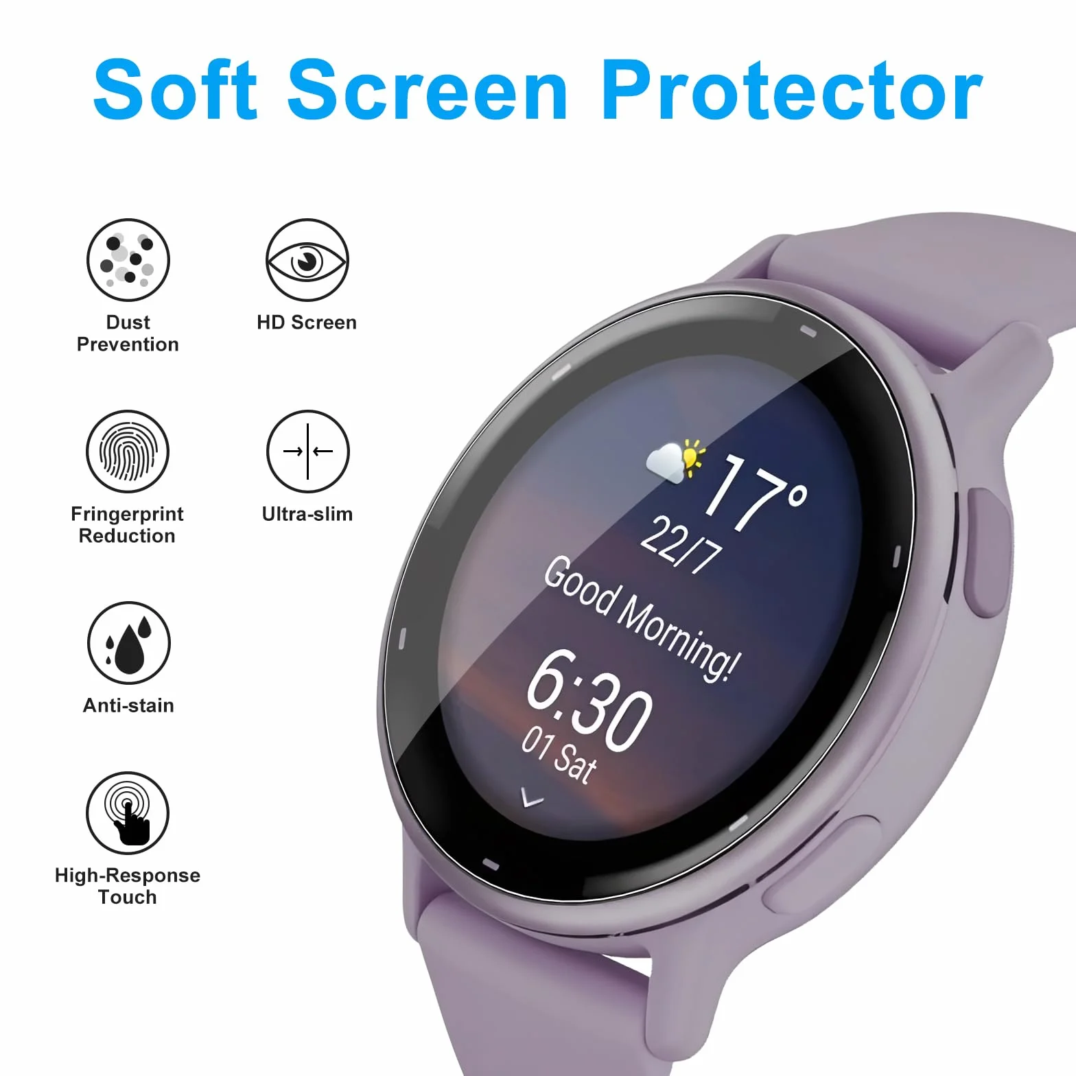 Vancle 6-pak folii ochronnej do Vivoactive 5