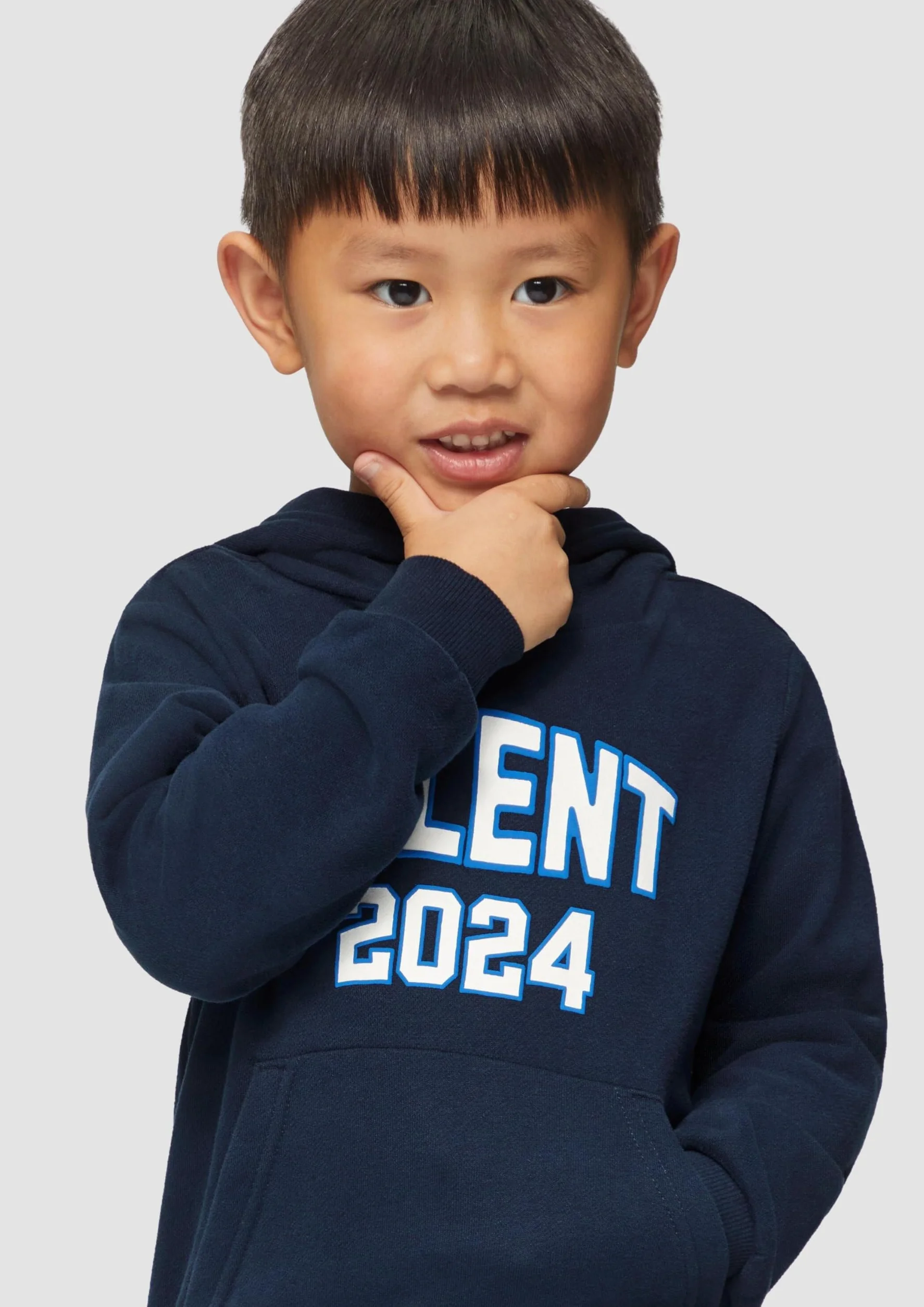 s.Oliver Bluza sportowa Chłopcy Kapuzensweatshirt Mit Garment Dye Und Frontprint