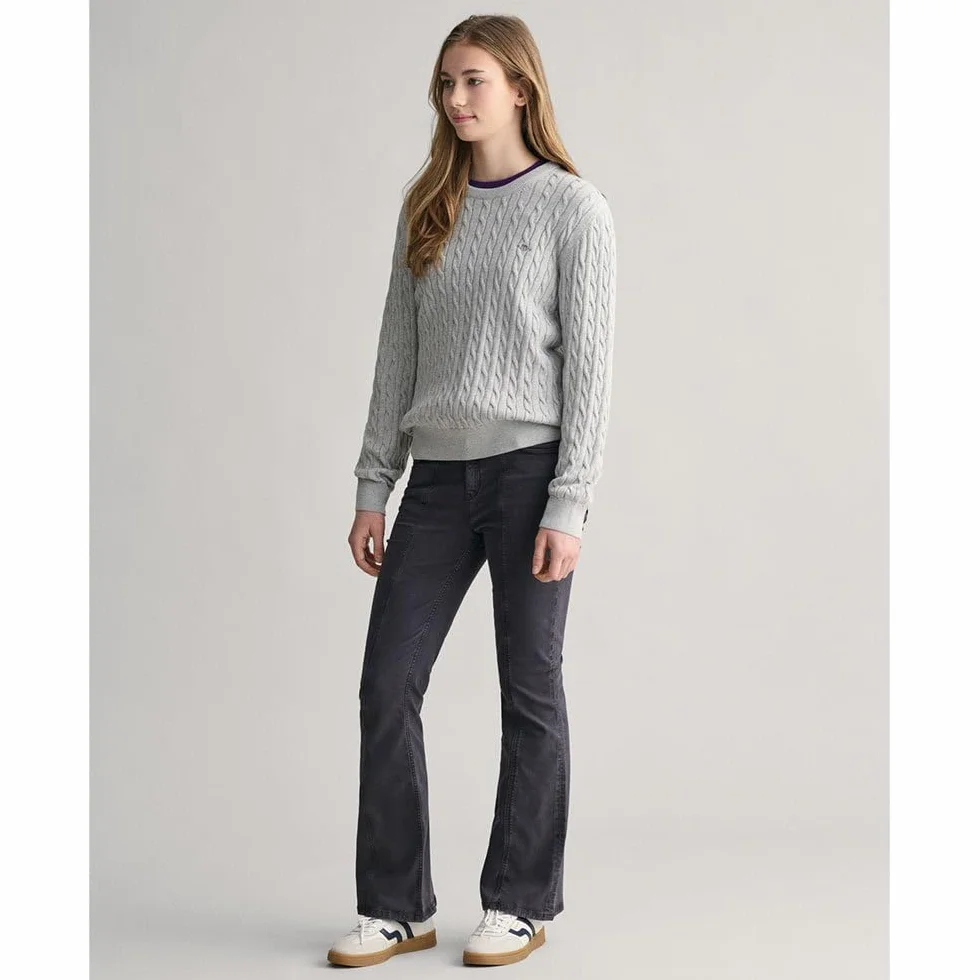 GANT Sweter pullover Dzieci i młodzież Shield Cotton Cable C-neck