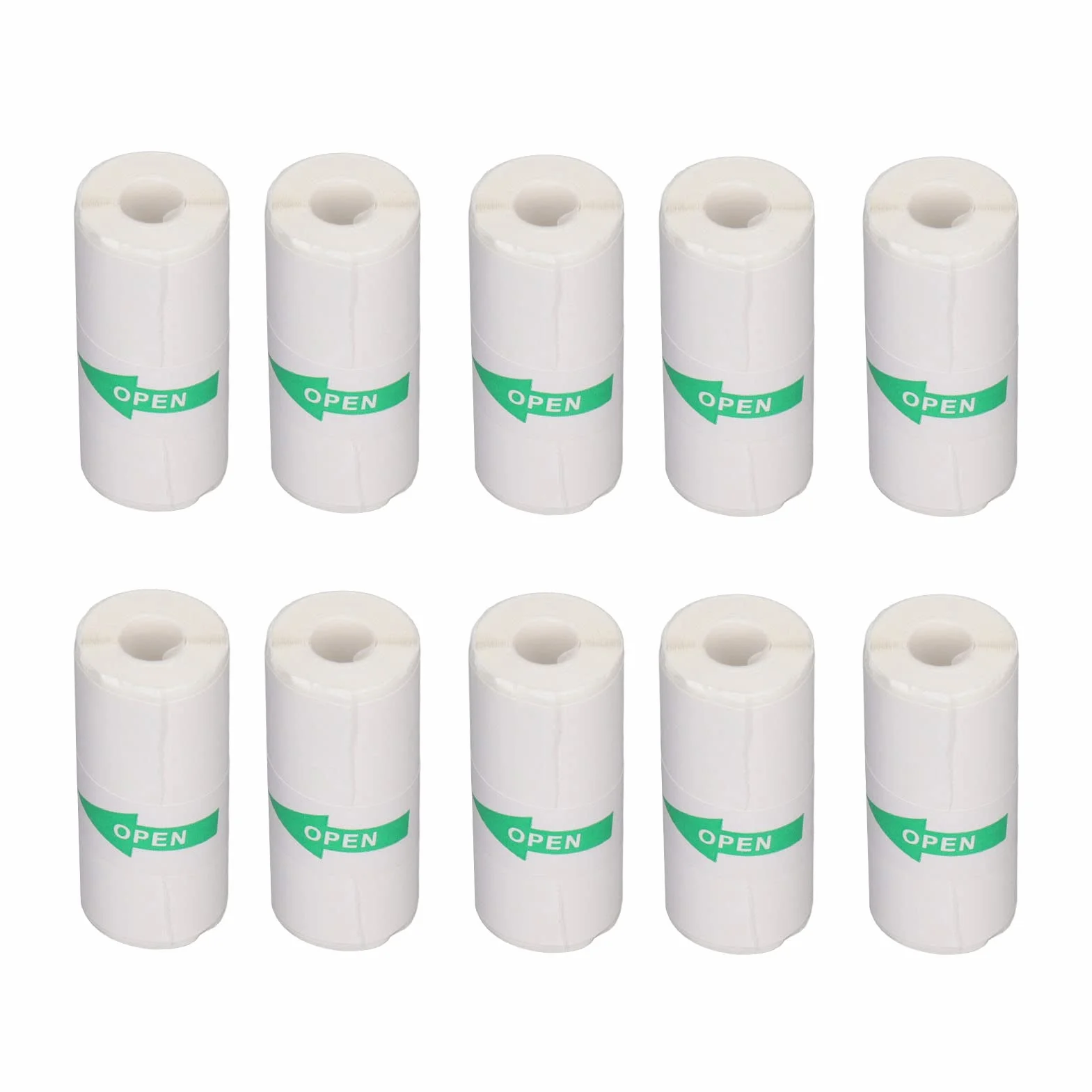 57x25mm 10 Rolek Rolki Papieru Termicznego Paragon Mini Drukarka Termiczna, Mini Papier do Drukarki Naklejki Papier do Terminali POS Kasy Fiskalne