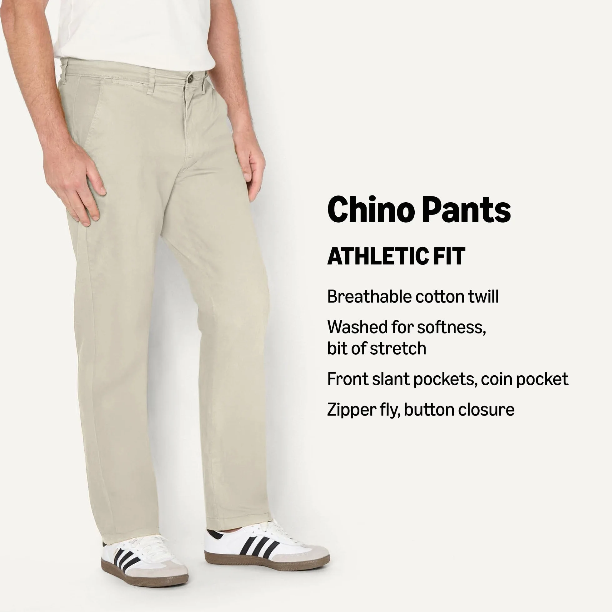 Amazon Essentials Mężczyźni Sportowe casualowe spodnie chinosy ze stretchem athletic fit (dostępne w wersjach Big i Tall)