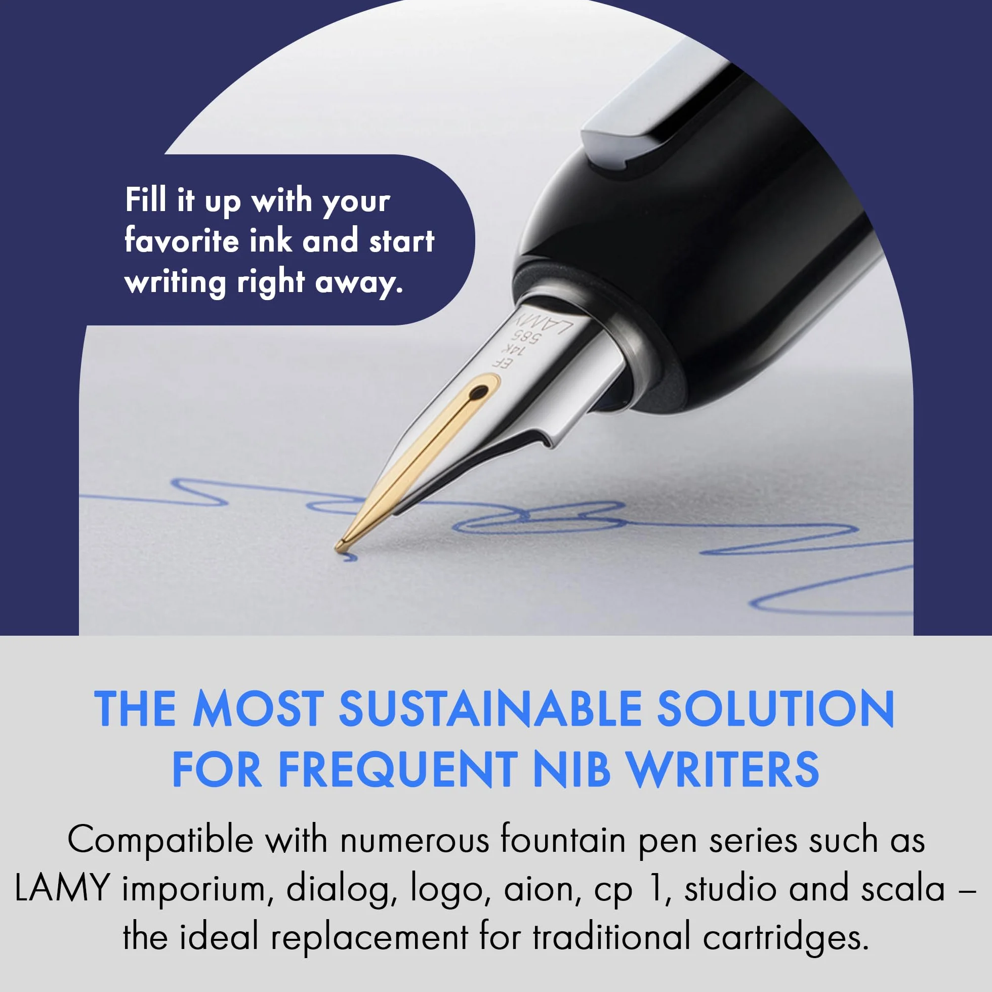 LAMY Z26 konwerter 878 – konwerter do piór wiecznych w kolorze czarnym – 1 sztuka
