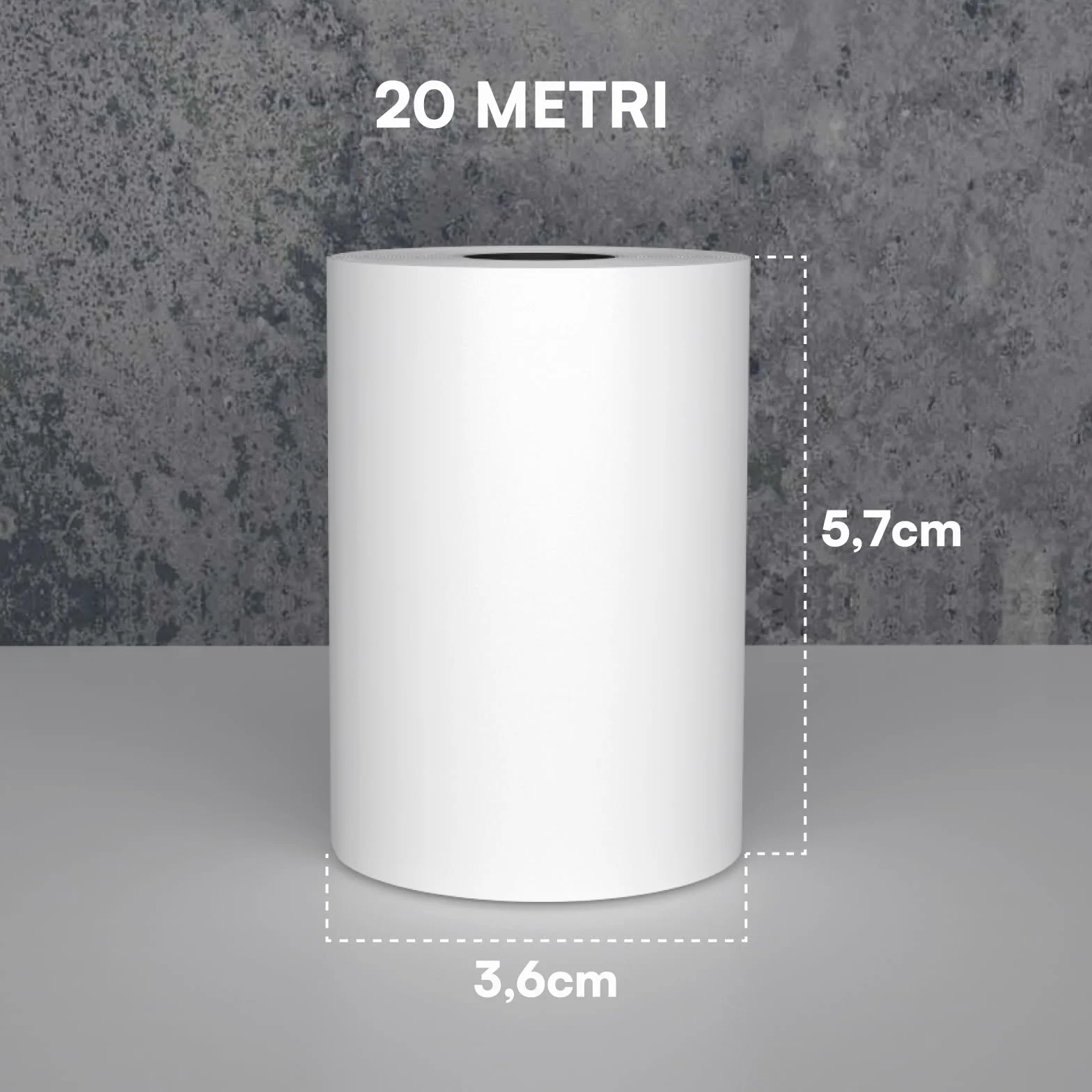 10 rolek termotransferowych o wymiarach 57x20 w jakości premium, idealne do urządzeń Nexi, Nexa, Sumup POS i innych kompatybilnych urządzeń POS (10)
