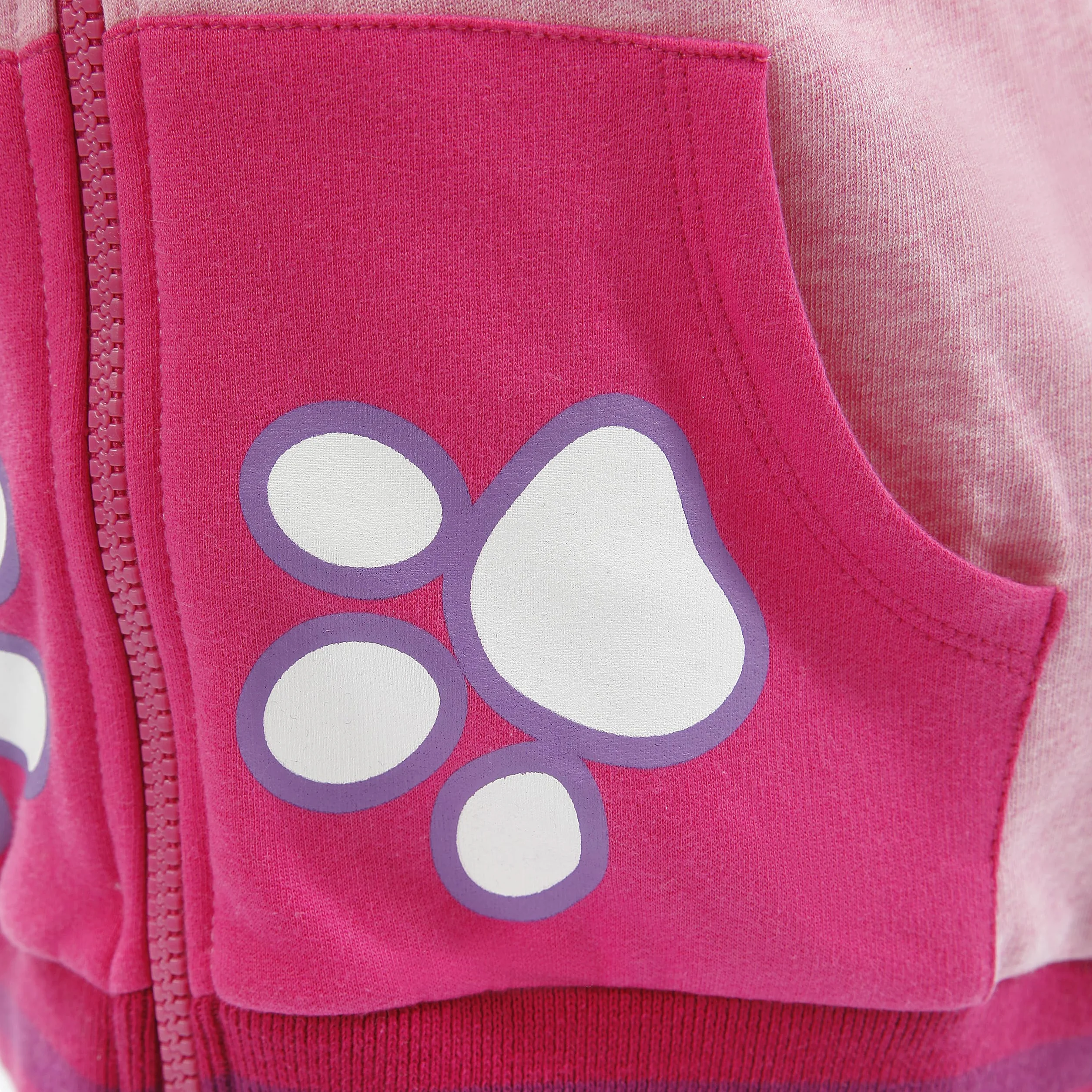 PAW PATROL Sweter dziewczęcy | Skye Zipper Hoodie | brokatowa bluza z kapturem dla dzieci