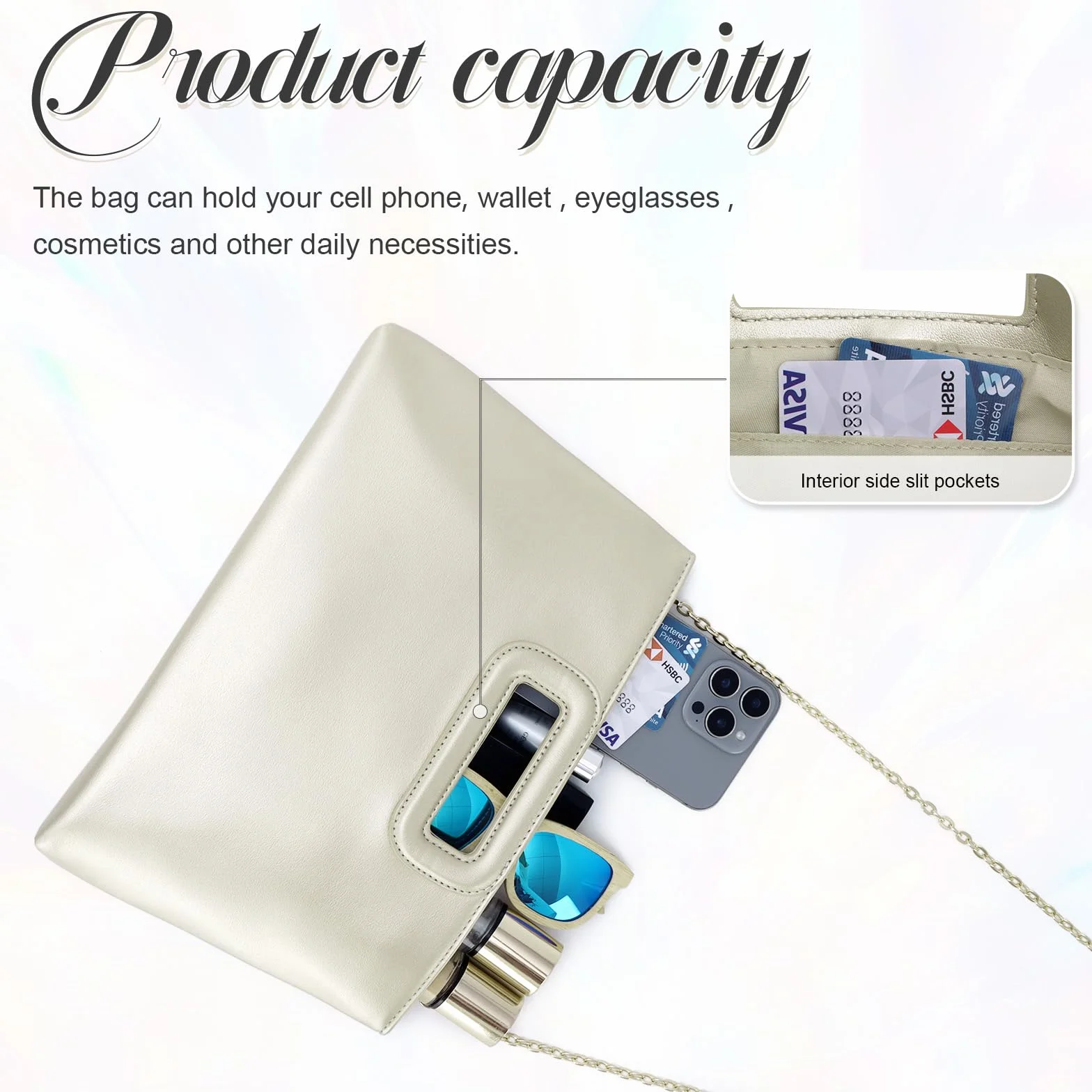 Fecialy Torebki kopertowe z górnym uchwytem dla kobiet elegancka formalna torebka wieczorowa skórzana torba na ramię crossbody z łańcuszkiem