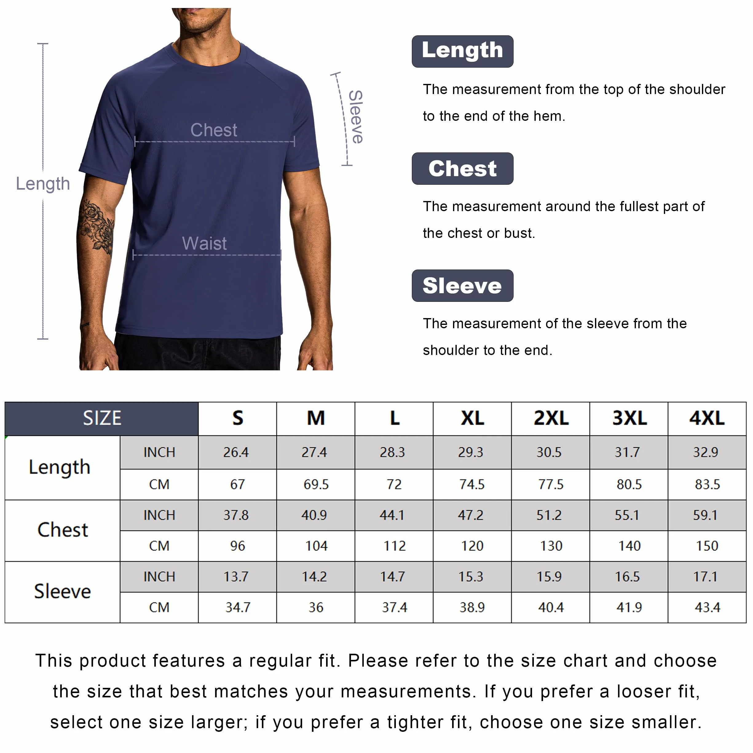 Hioutdoor Sportowe t-shirty męskie, 3 lub 5 sztuk, z krótkim rękawem, oddychające, szybkoschnące, do biegania, z krótkim rękawem, do kulturystyki