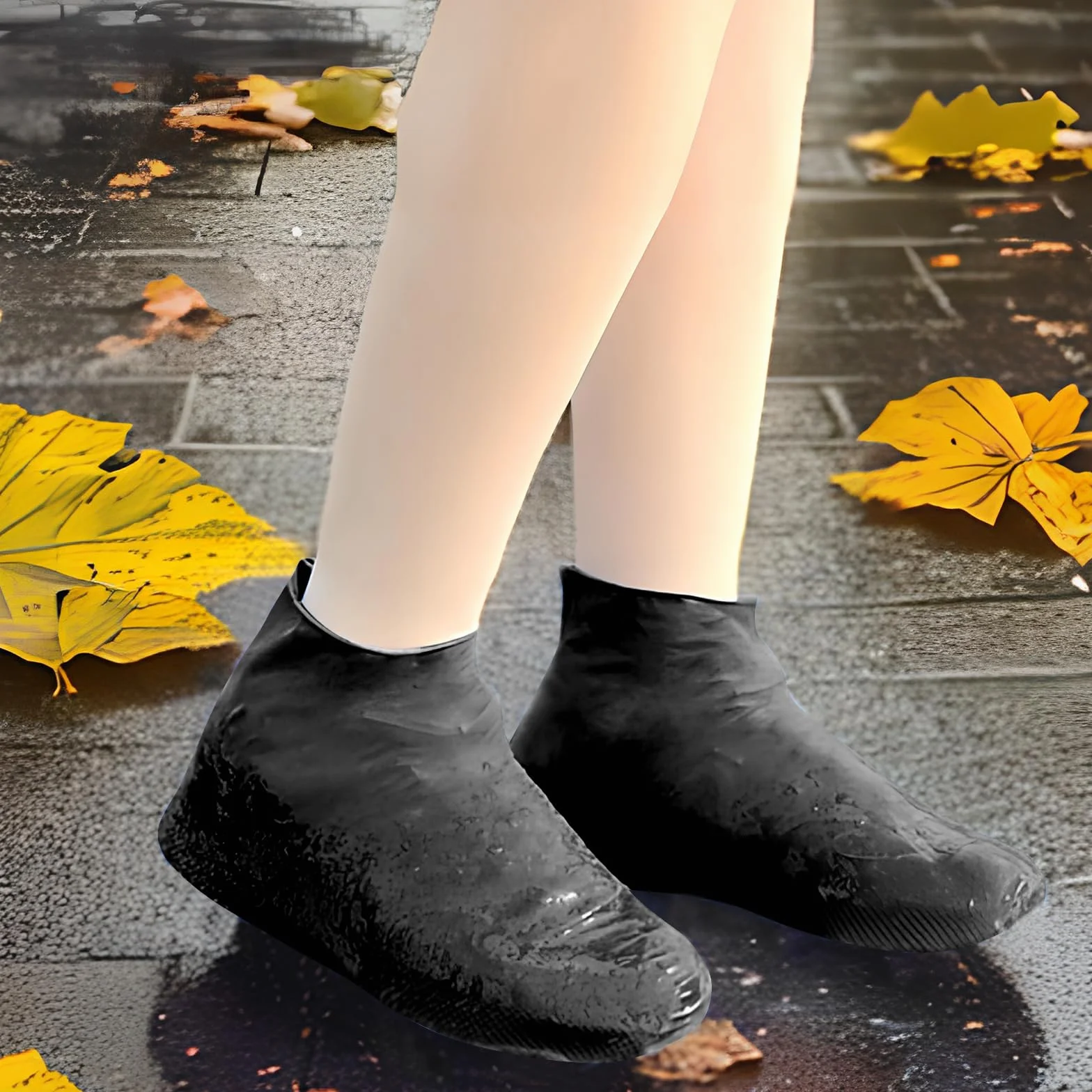 3 pary silikonowych ochraniaczy na buty, czarne, wodoodporne nakładki na buty, wielokrotnego użytku, antypoślizgowe, wodoodporne ochraniacze na buty dla mężczyzn i kobiet, deszcz, śnieg,