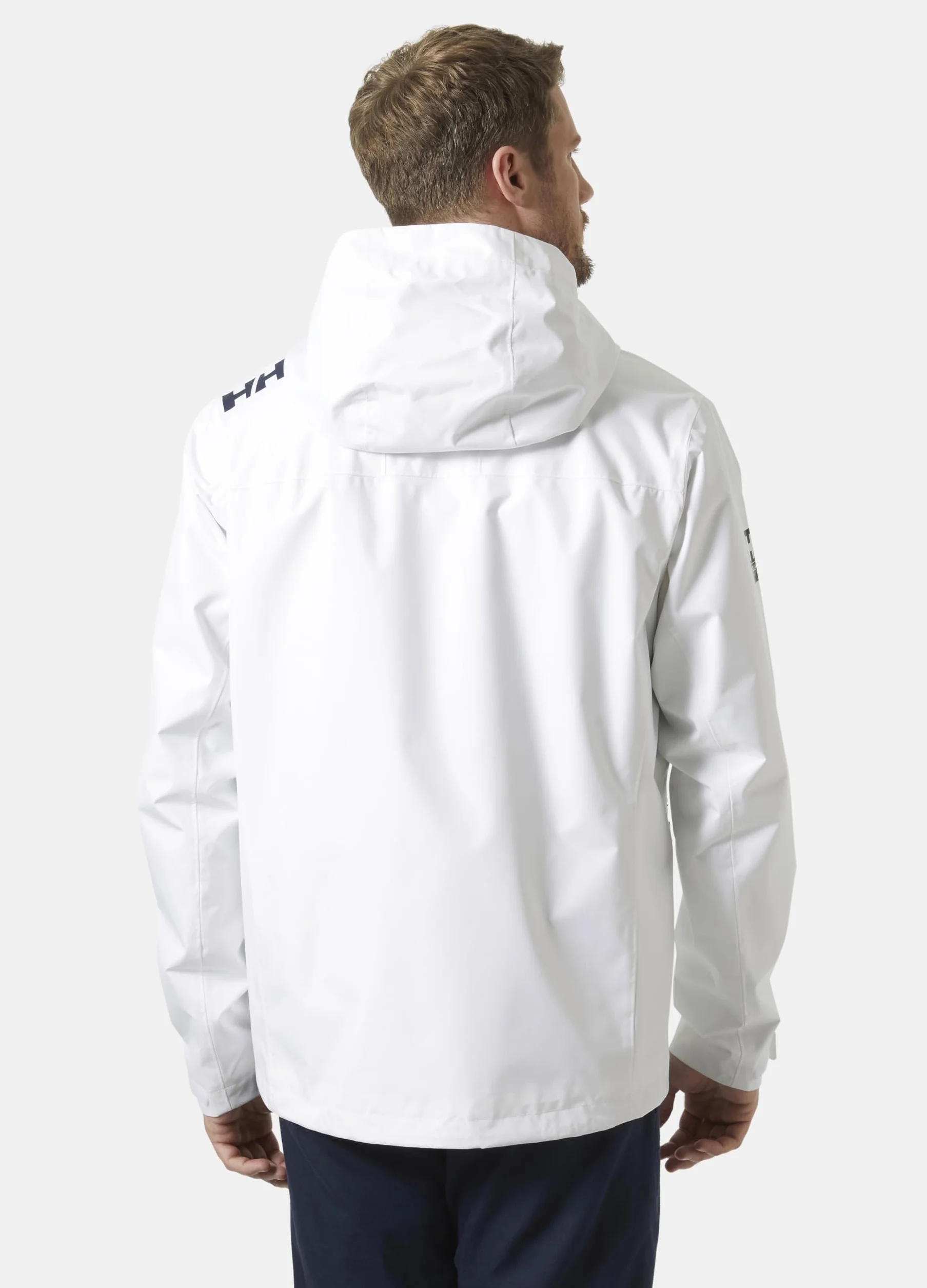 Helly-Hansen Męska kurtka z kapturem Crew 2.0, 001 Biały, XL