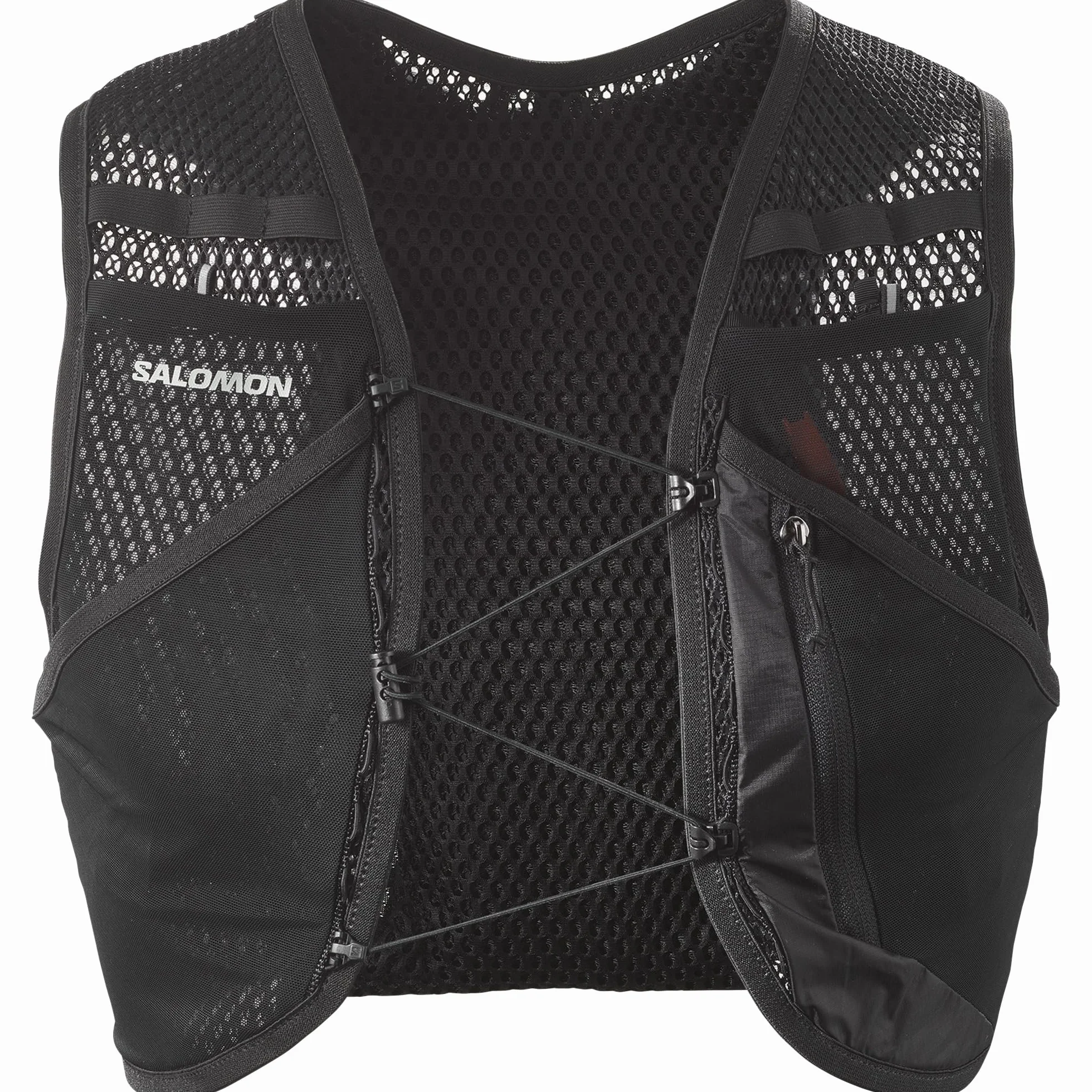 Salomon Active Skin 4 kompatybilna z piersiami, uniseks, kamizelka do biegania, szlak turystyczny, 4 l, precyzyjne dopasowanie, łatwy dostęp, precyzyjne dopasowanie i zoptymalizowane przechowywanie,
