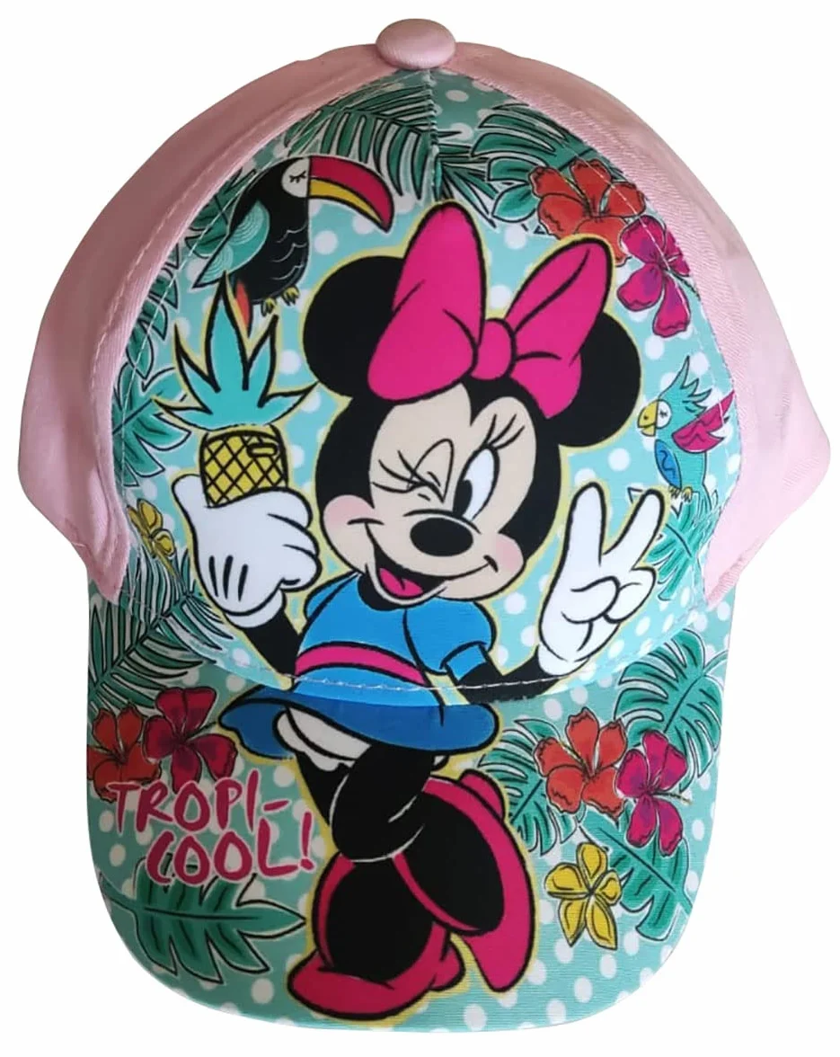 Disney Minnie Mouse Cap czapka z daszkiem Tropi-Cool! różowa dla dzieci, dziewcząt i chłopców