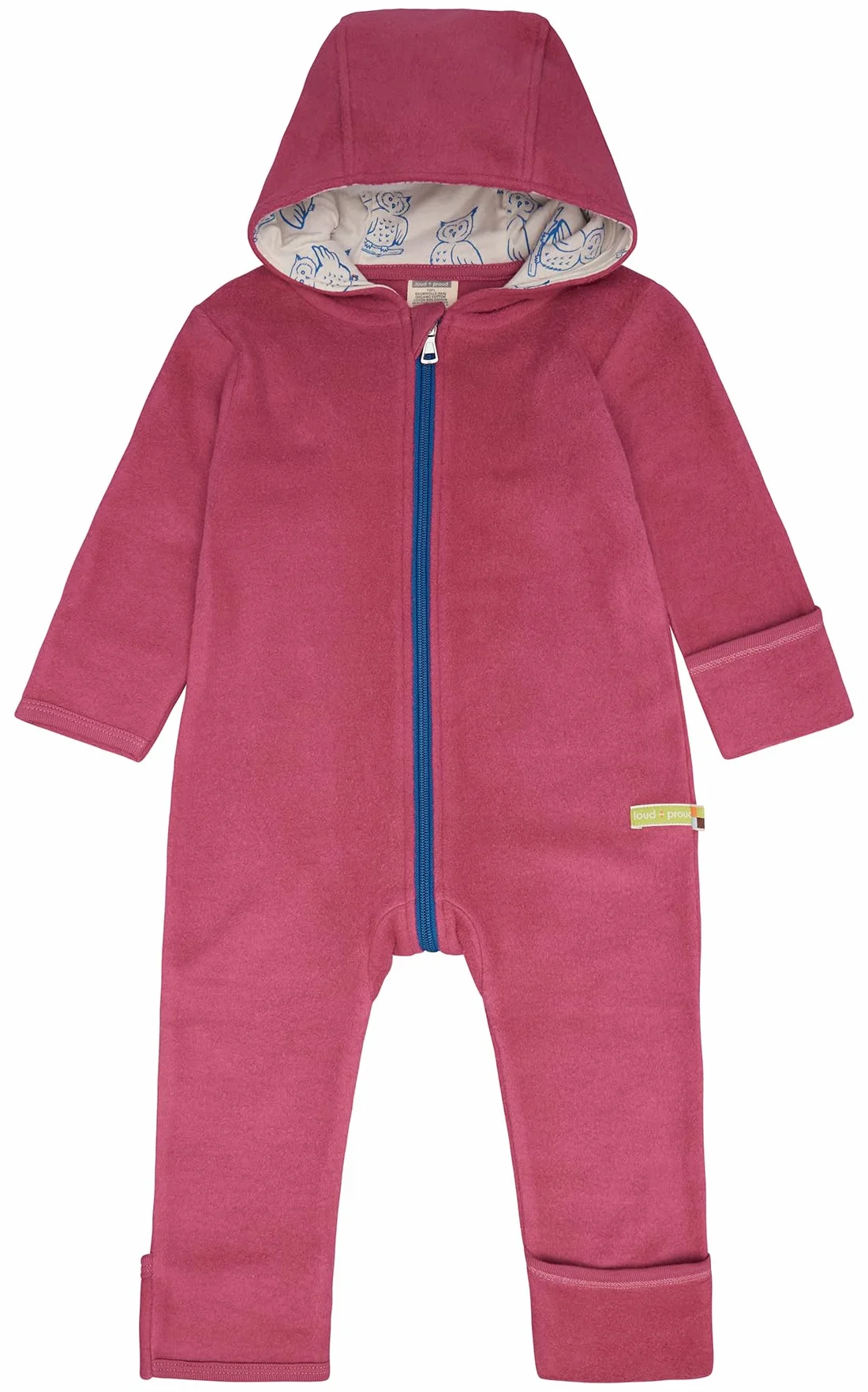 loud + proud kombinezon polarowy Niemowlęta - dziewczynki Baumwoll-fleece, Gots Zertifiziert