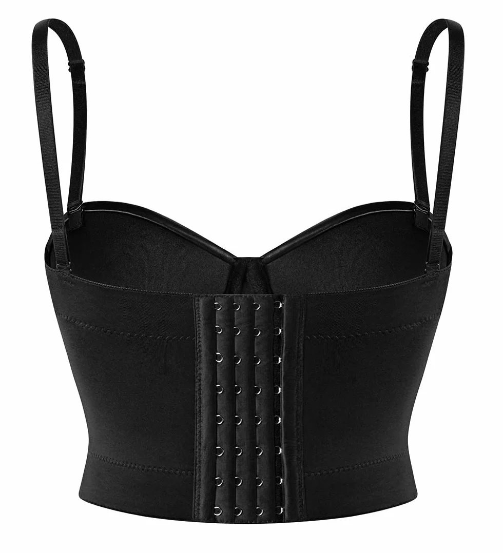 SLIMBELLE Damski gorset w stylu vintage overbust gorset zamek błyskawiczny plastikowe kości sznurowany top ze stringami bielizna ślubna body