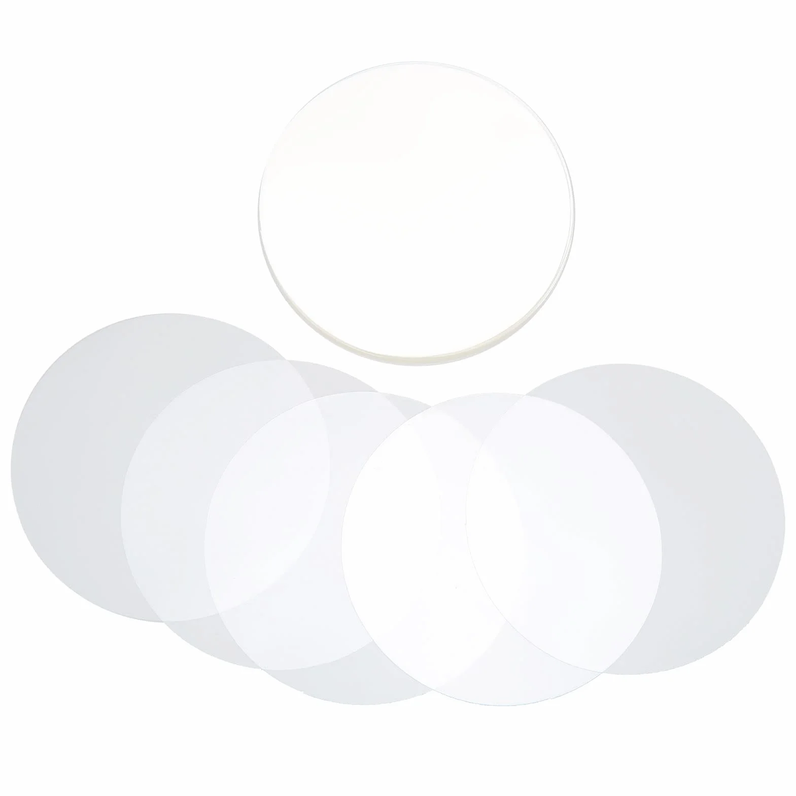 100 szt. Odznaka Film materiał PVC Przezroczyste Koło Odznaka Folia Ochronna dla DIY Button Maker (44MM)