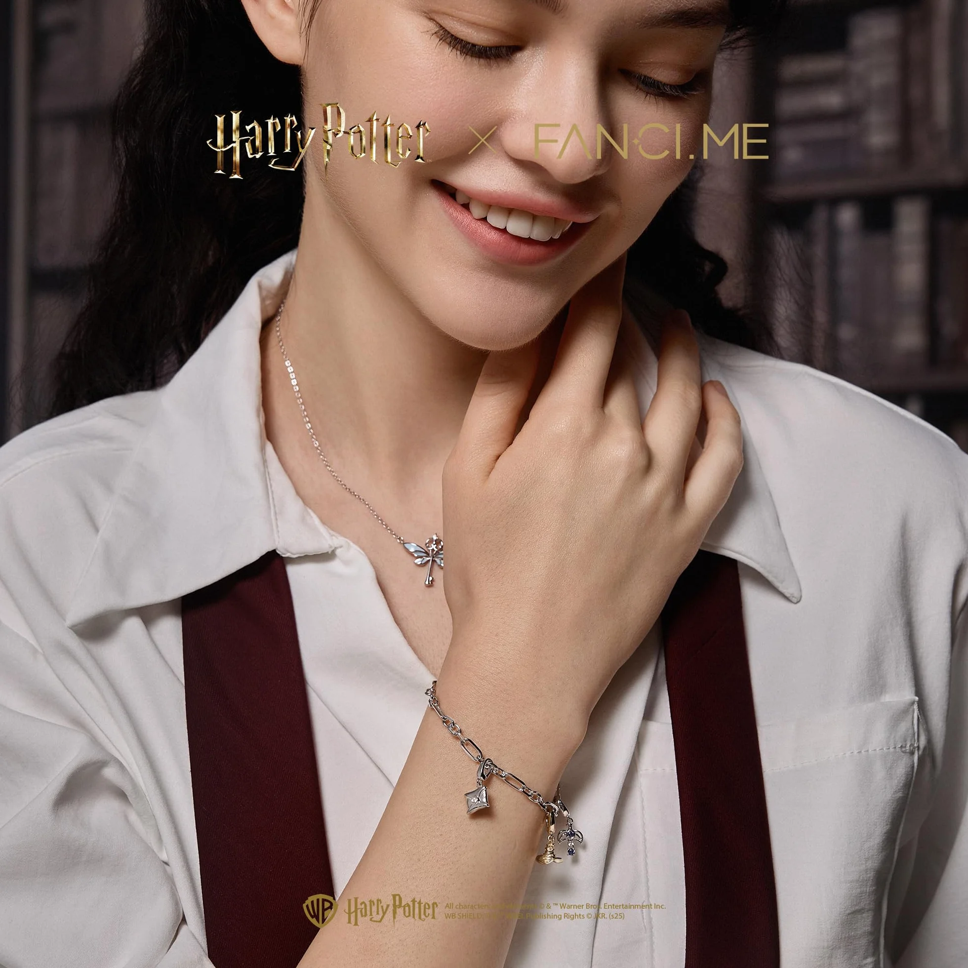 FANCIME X Harry Potter Collaboration – Hogwart Charms, srebro wysokiej próby, biżuteria dla kobiet i dziewcząt
