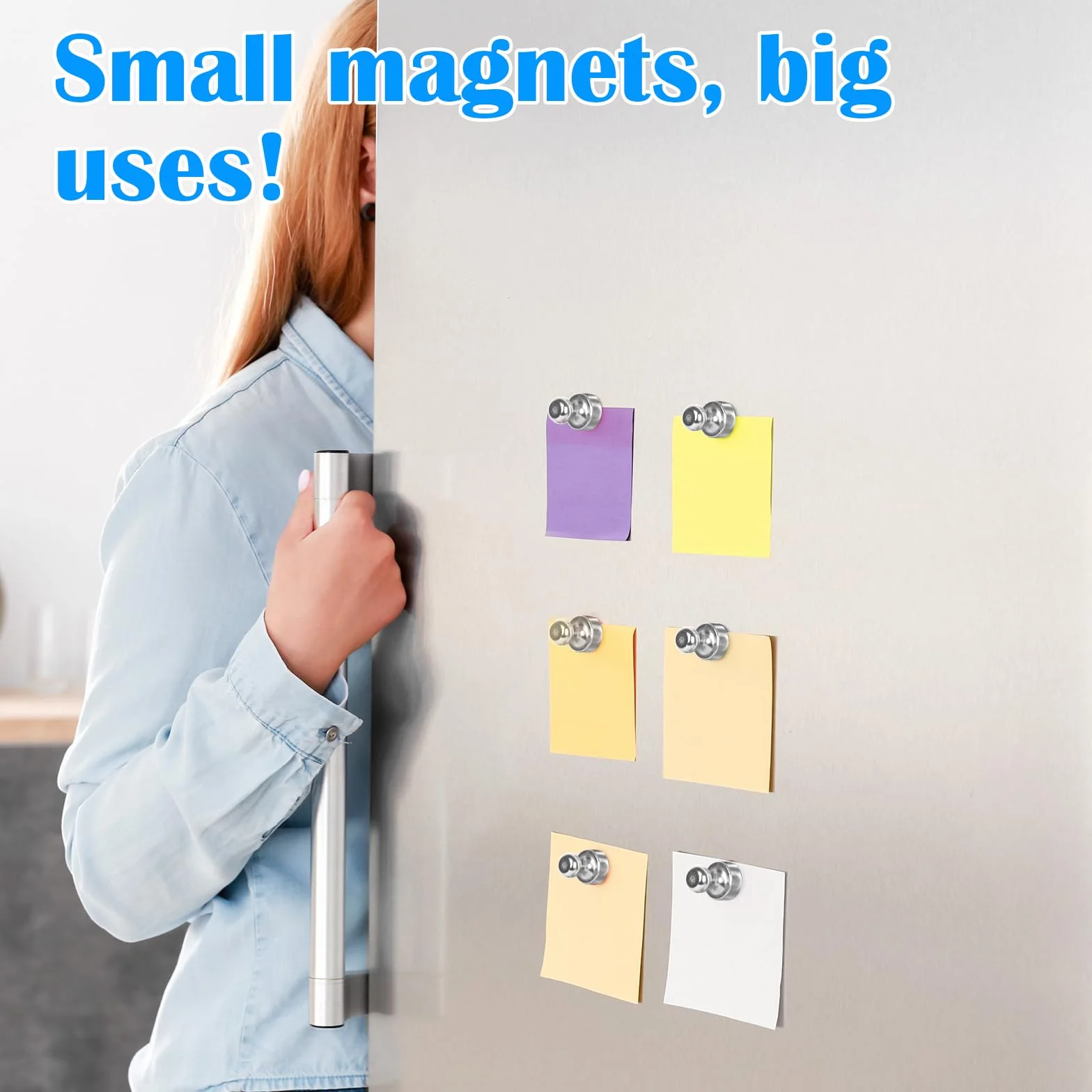 Magnesy neodymowe bardzo silne, 30 sztuk 12 x 16 mm mini magnesów z pudełkiem do przechowywania, magnesy do tablicy magnetycznej, silne magnesy do tablicy, pinezki, lodówka