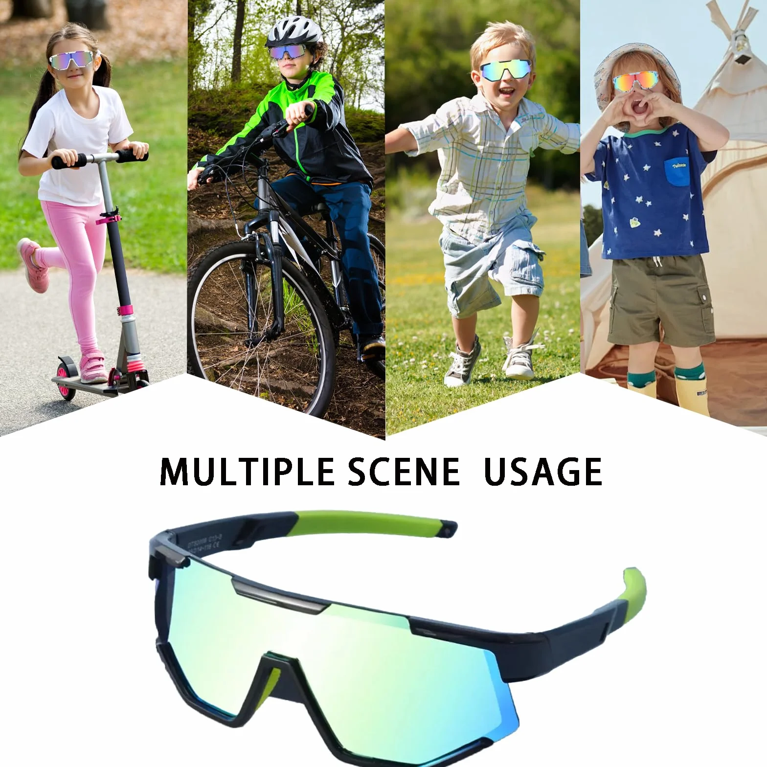 Lekkie okulary rowerowe dla nastolatków, polaryzacyjne okulary przeciwsłoneczne, do uprawiania sportu, jazdy na rowerze, tenisa, rugby, biegania, sportów na świeżym powietrzu, ochrona UV400